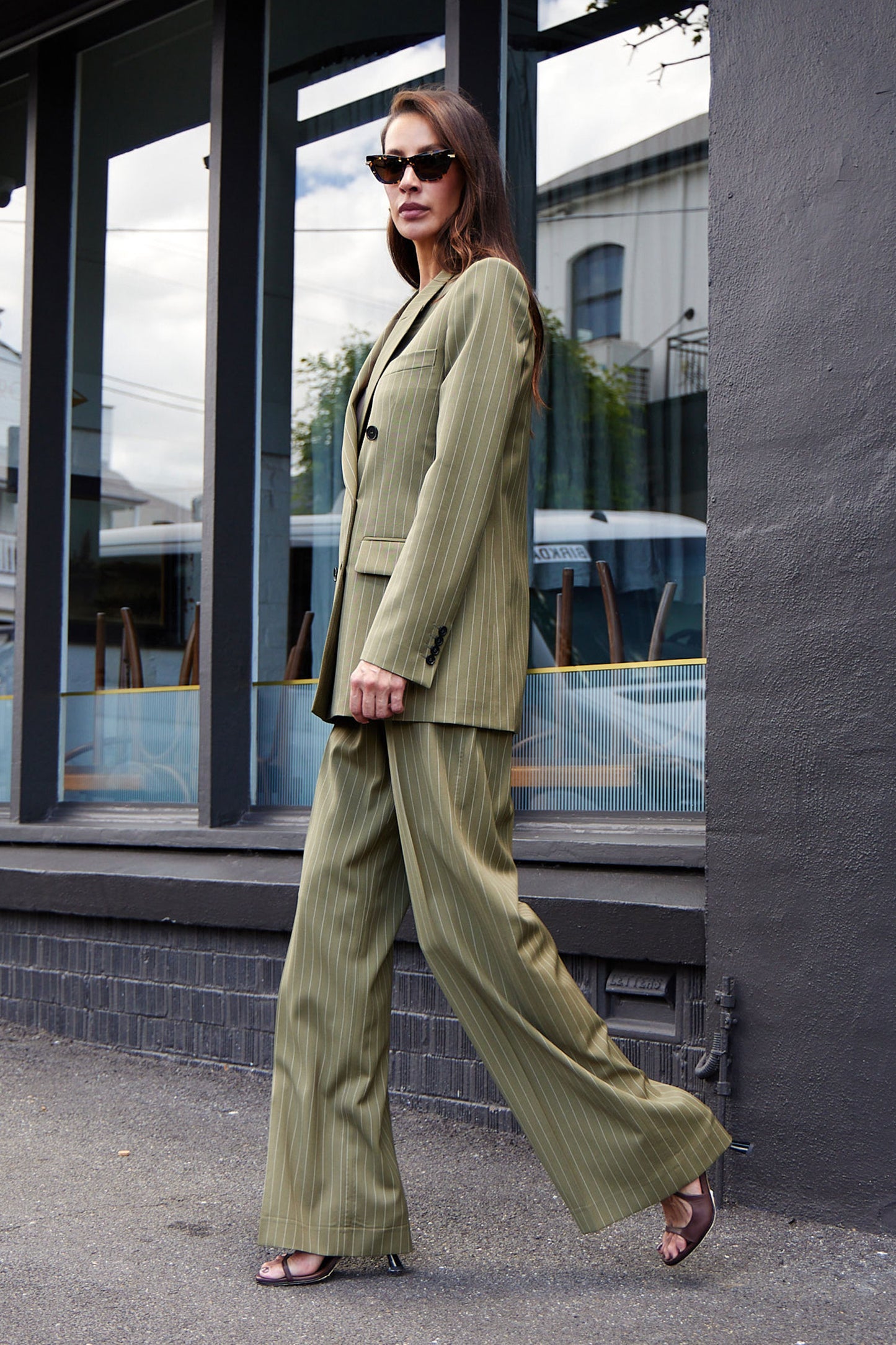 Pinstripe Blazer