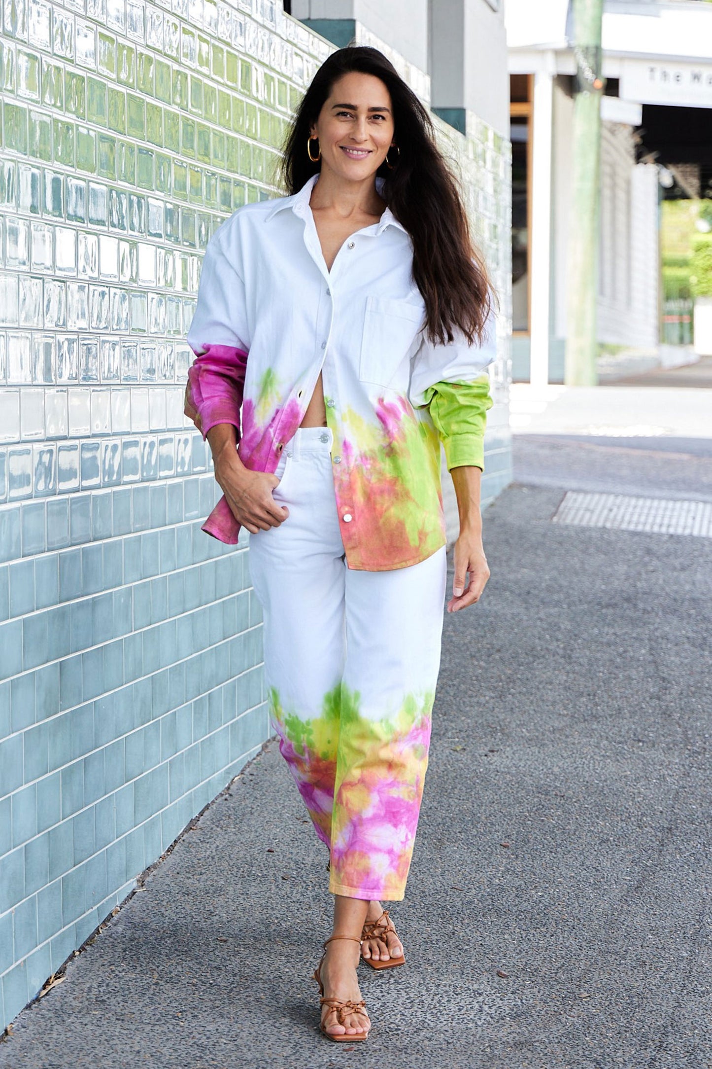 Tie-Dye Denim Shirt