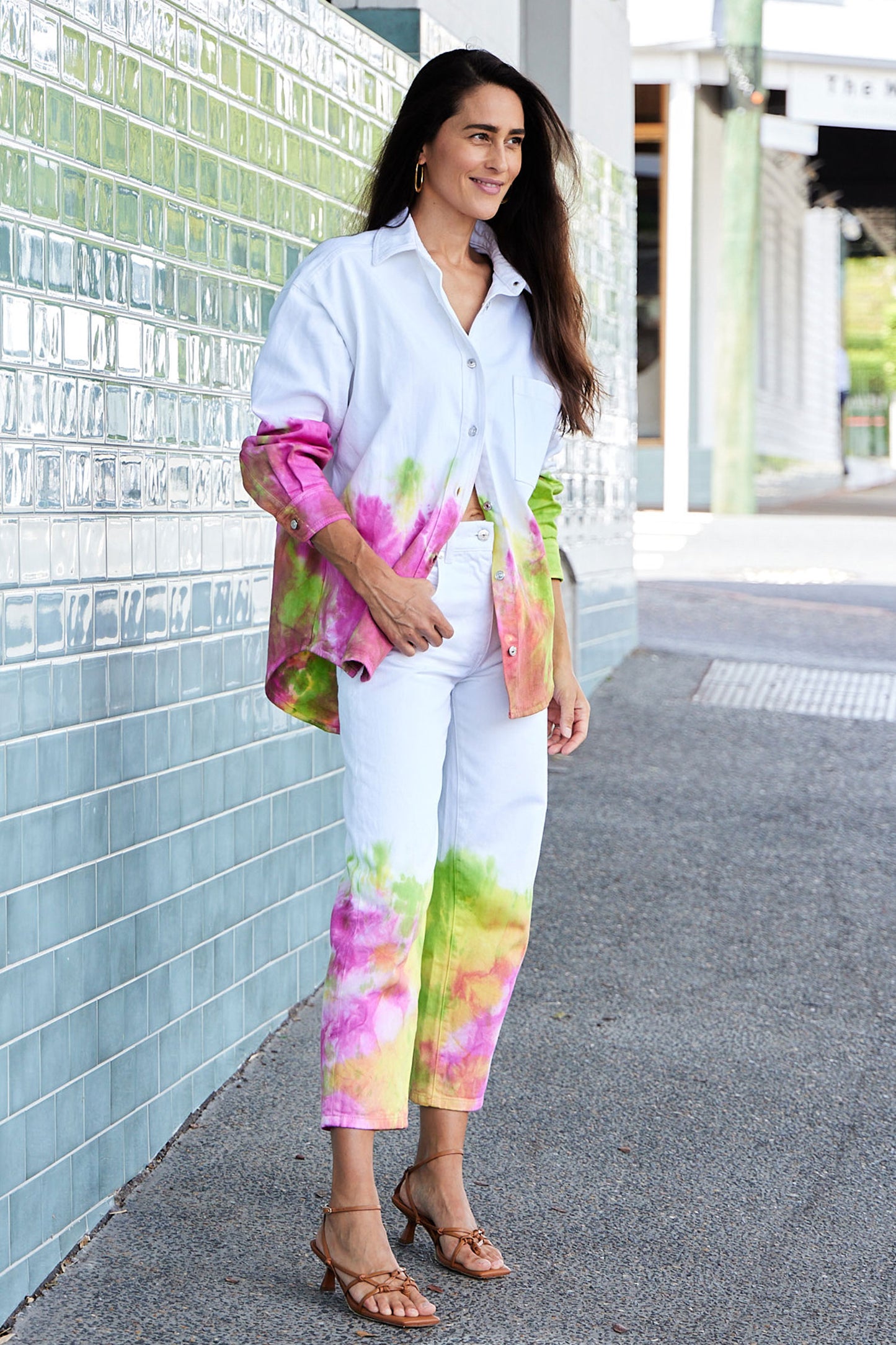 Tie-Dye Denim Shirt