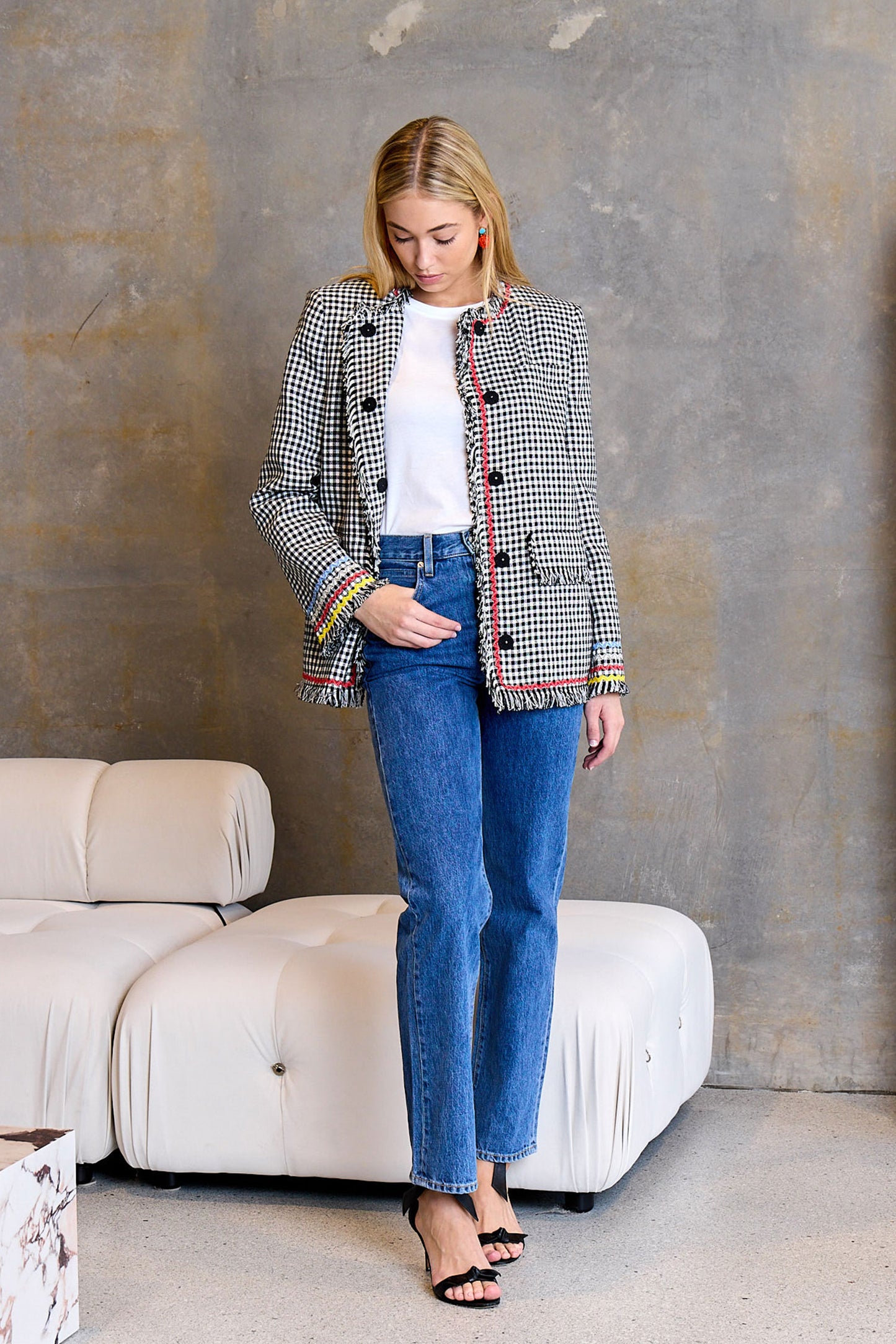 Tweed Crew Neck Jacket - FINAL SALE