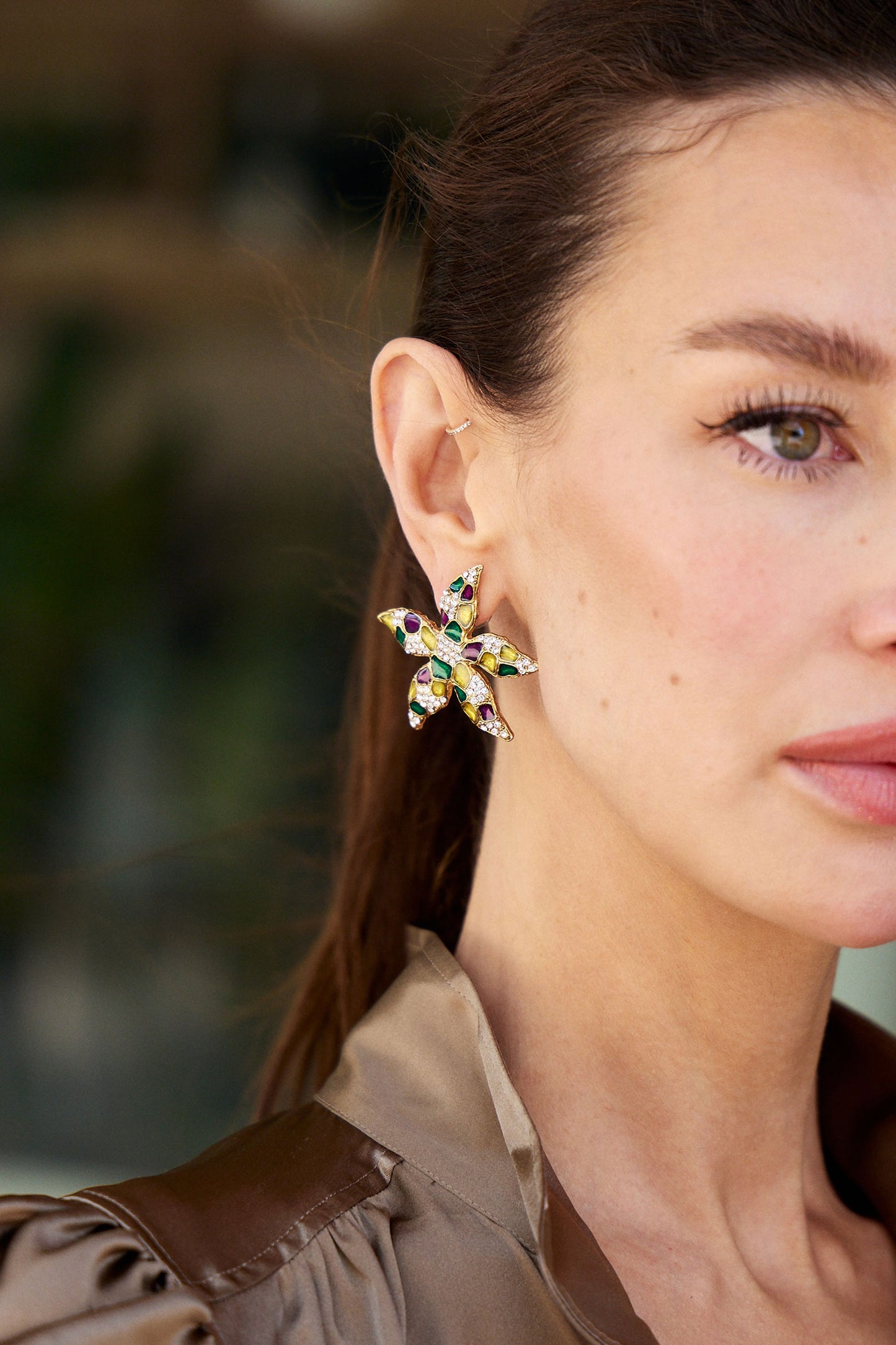 Small Vintage Starfish Earring