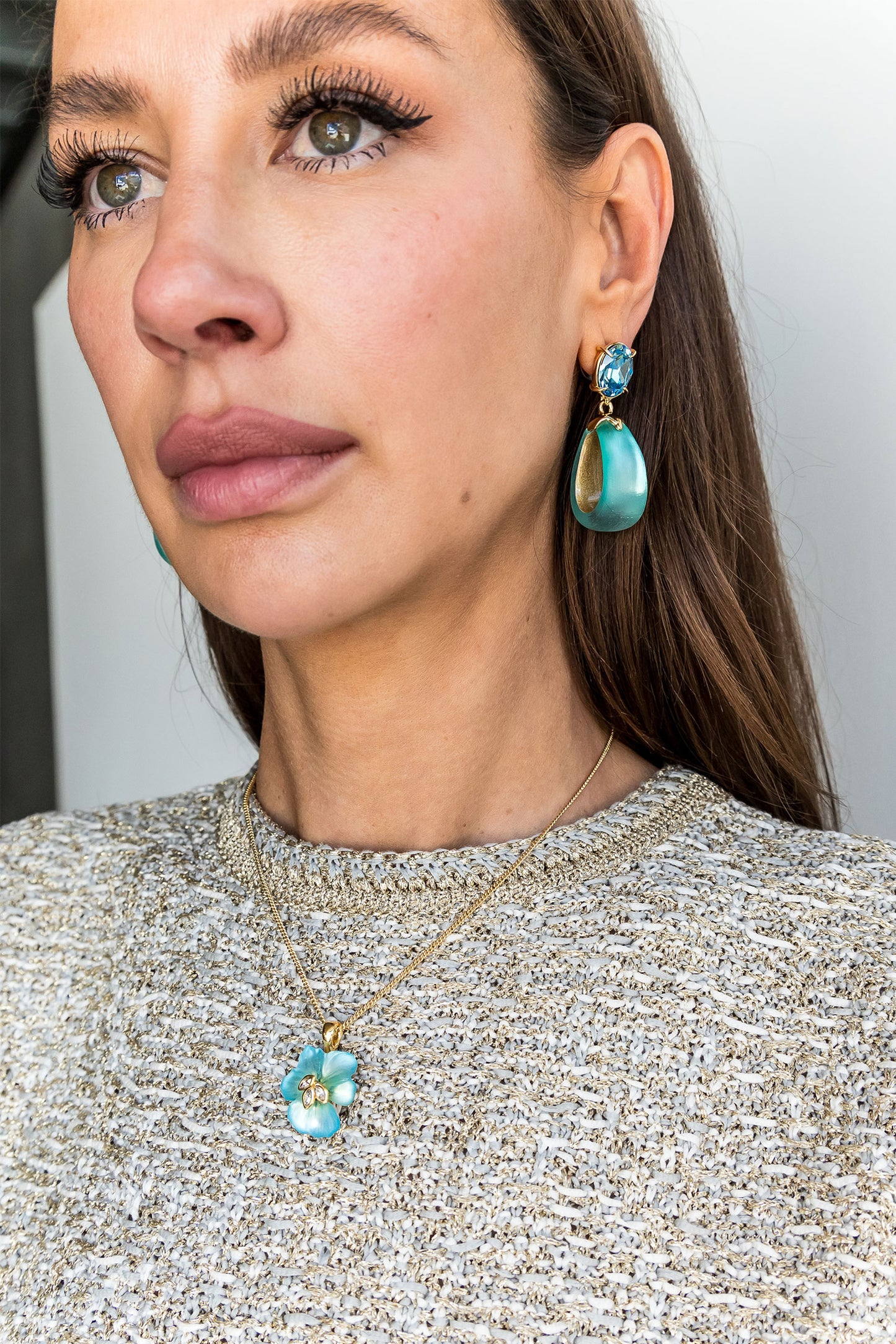 Bonbon Teardrop Hoop Earring