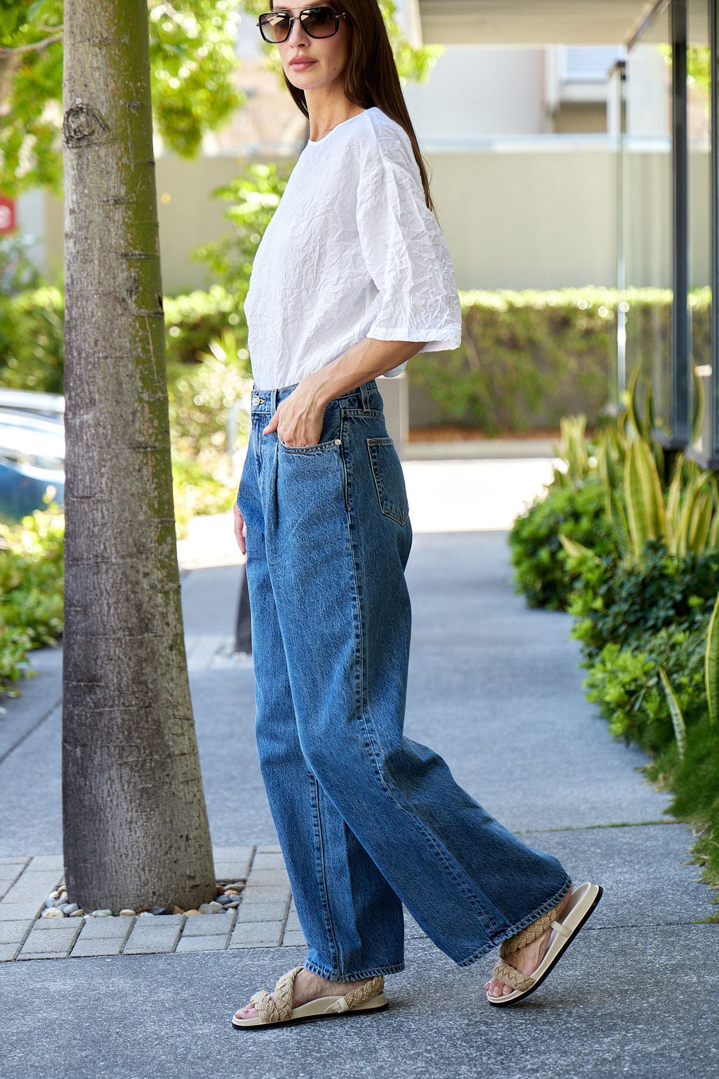 Abby Mid Rise Wide Jean - FINAL SALE