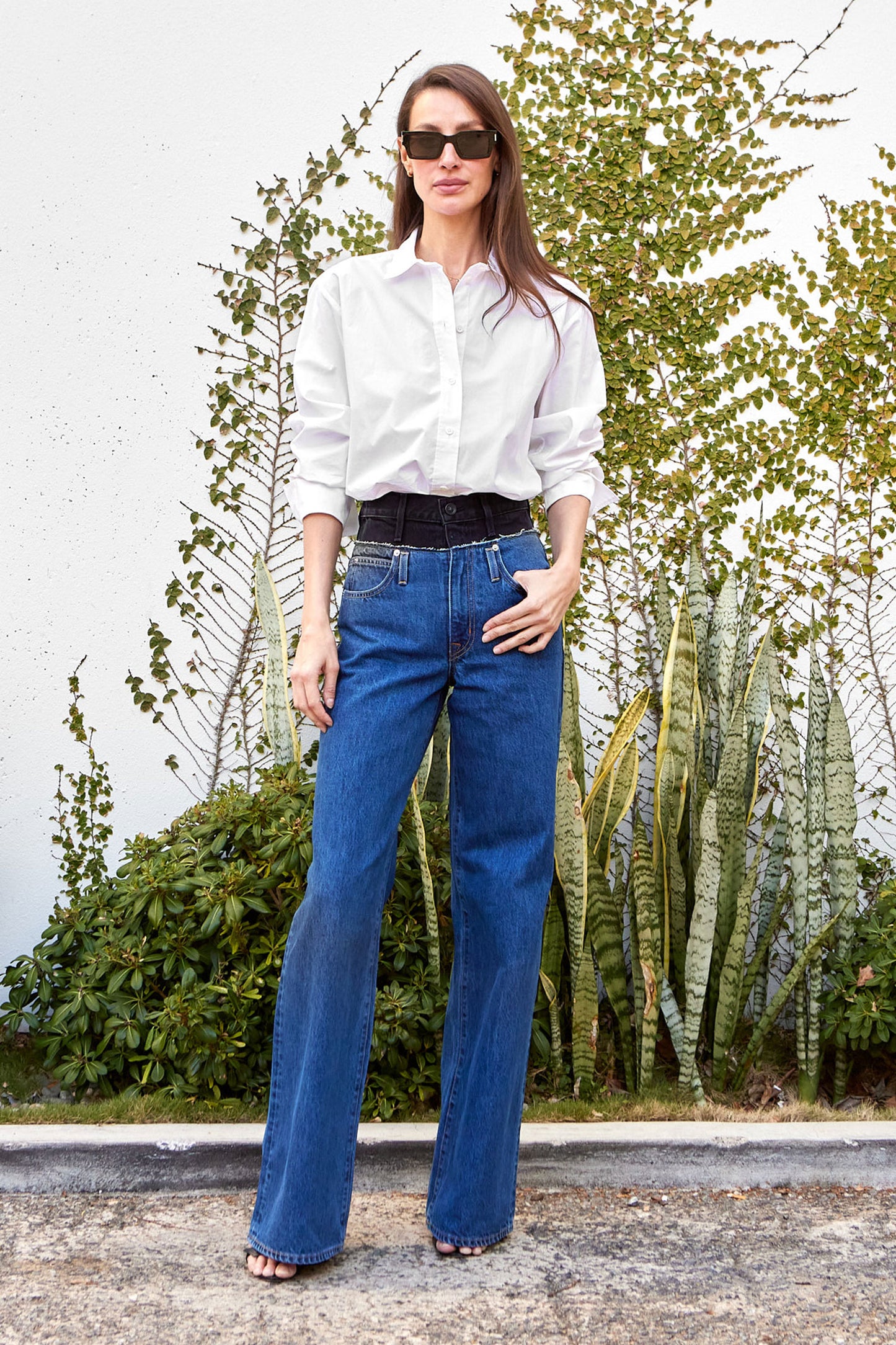 Re-Worked Eva Double Waistband Jean - FINAL SALE