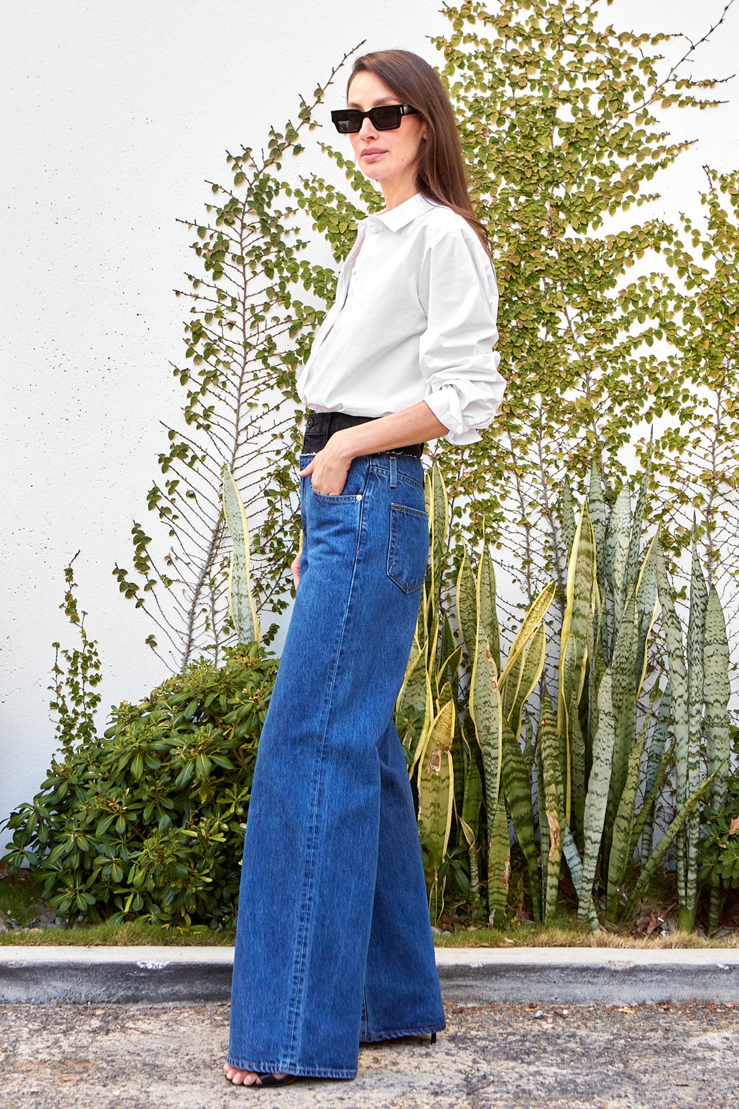 Re-Worked Eva Double Waistband Jean