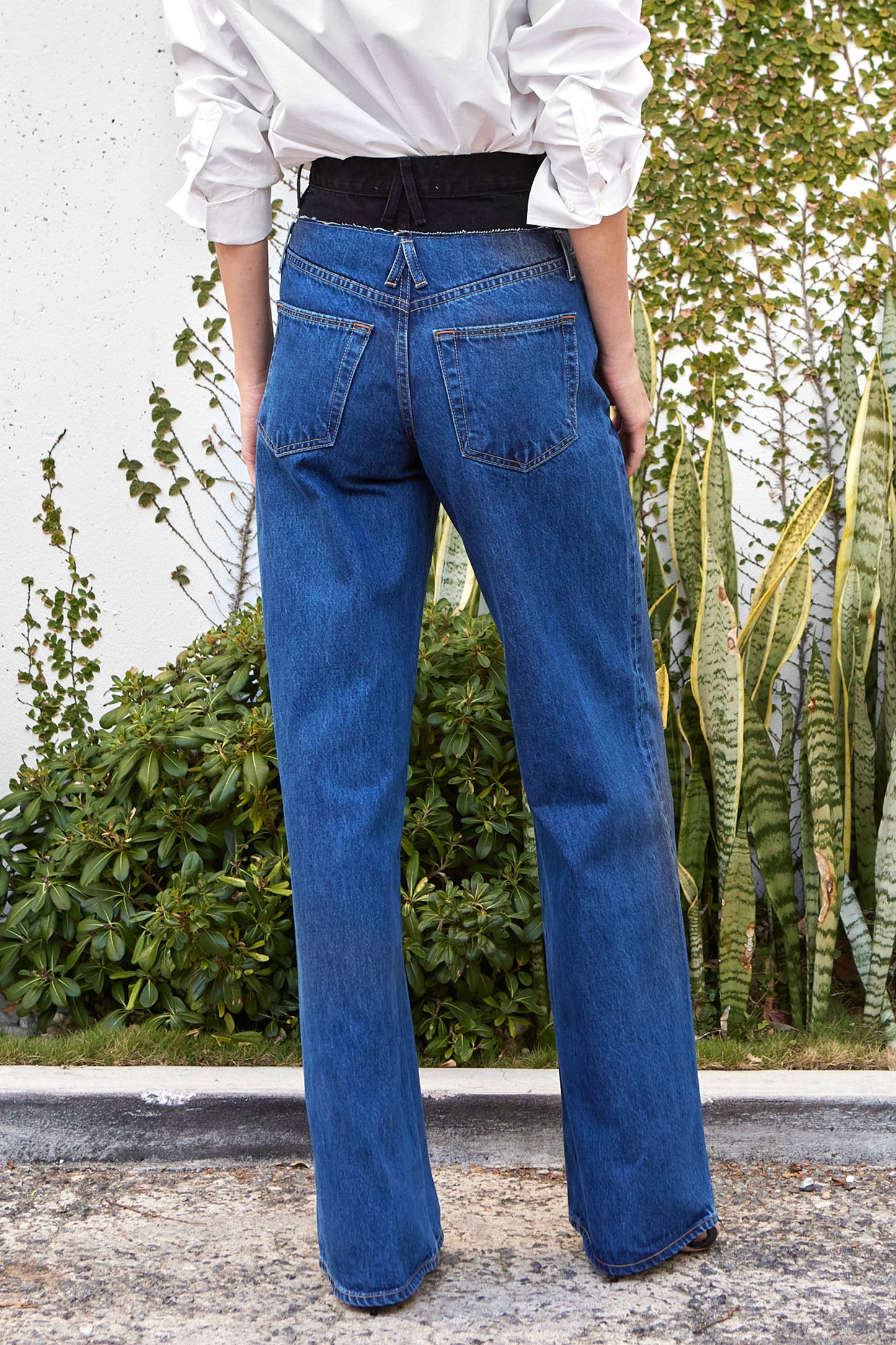 Re-Worked Eva Double Waistband Jean - FINAL SALE