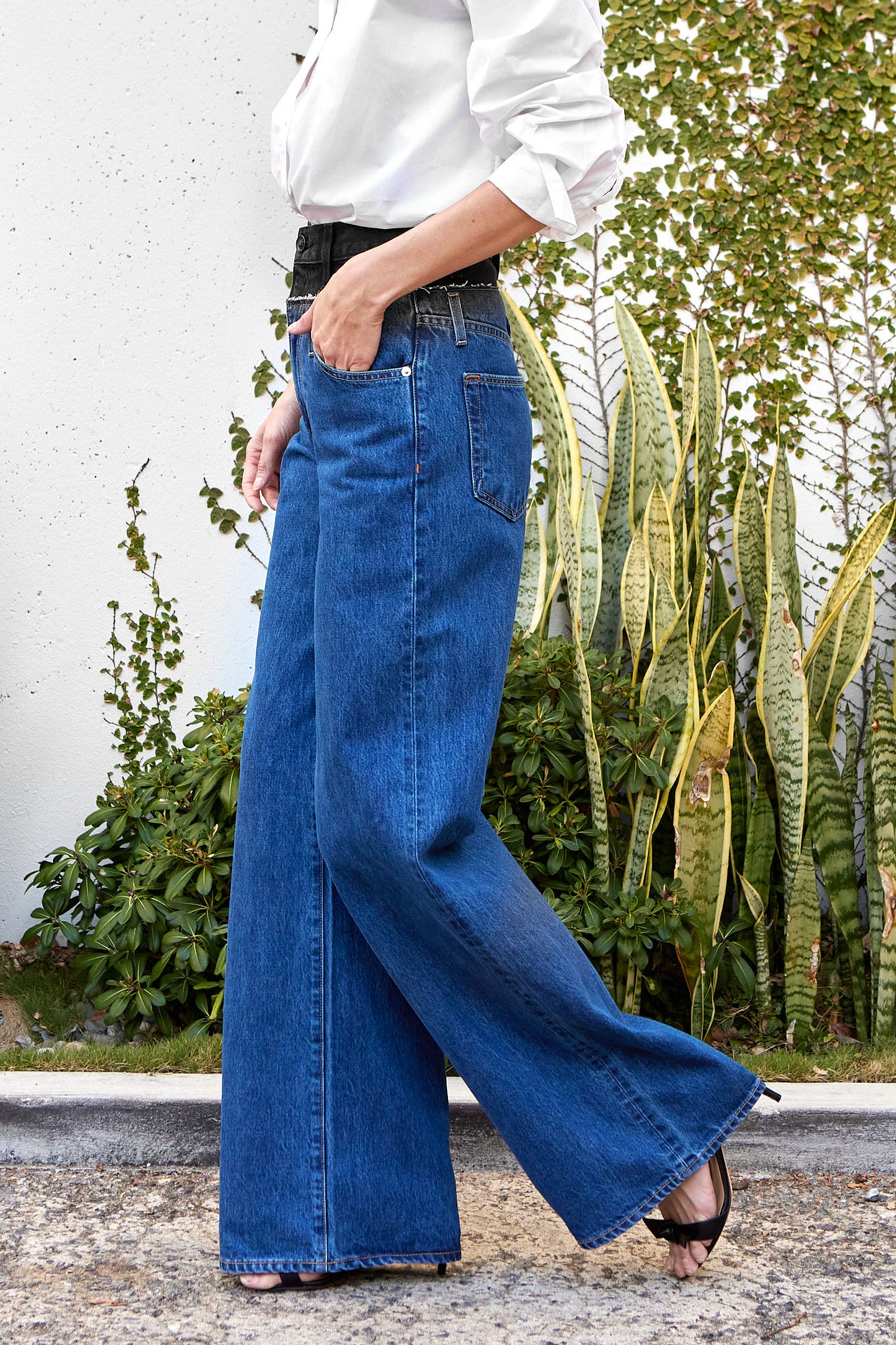 Re-Worked Eva Double Waistband Jean - FINAL SALE