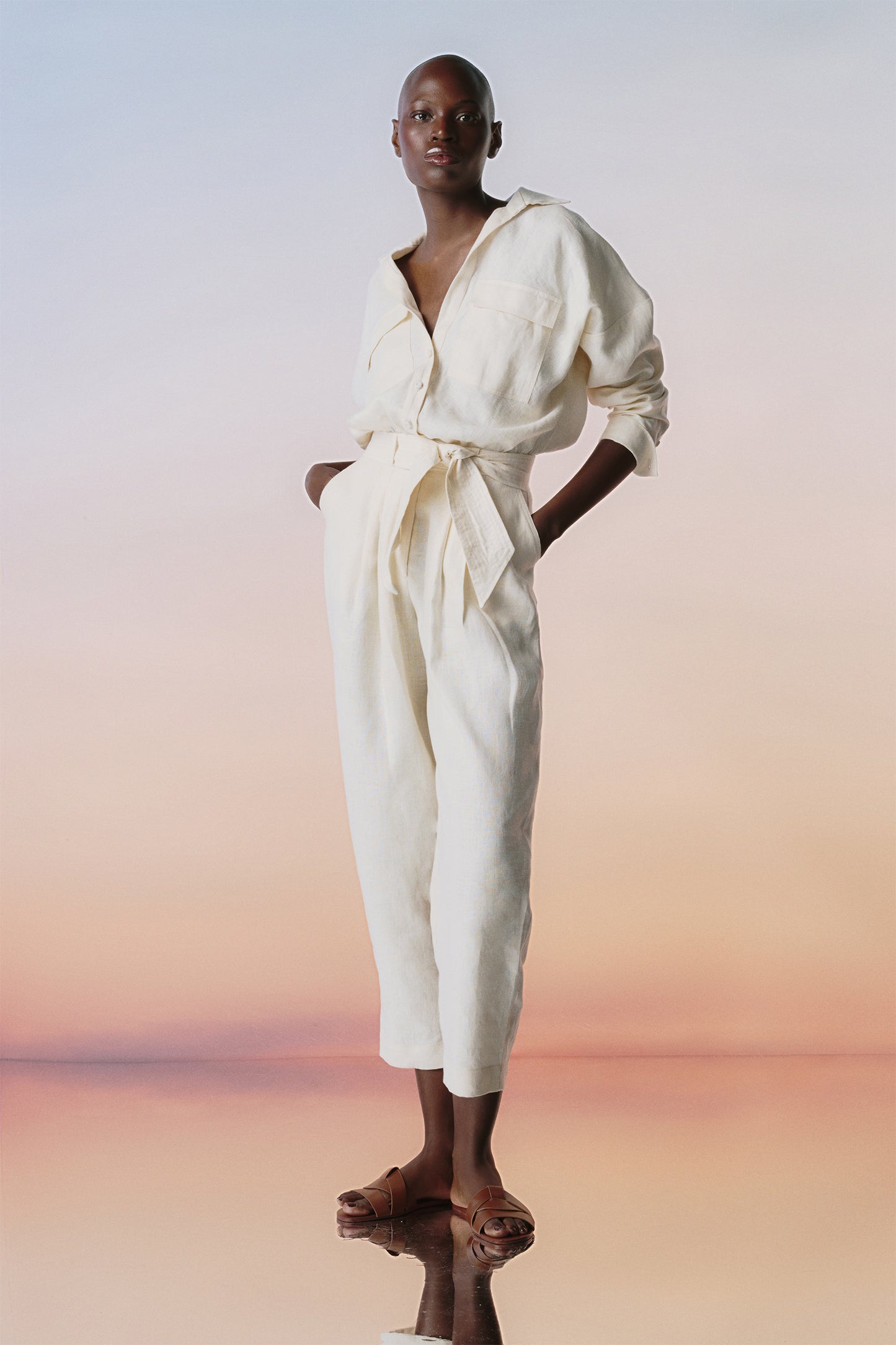 Lo Natural Jumpsuit with Belt