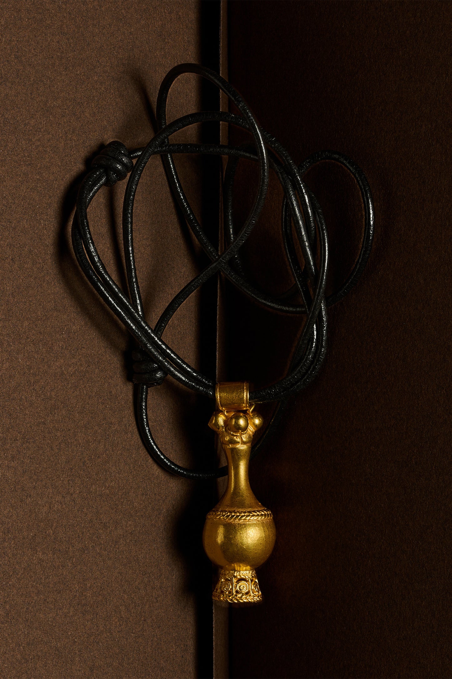 Mini Poporo Leather Necklace
