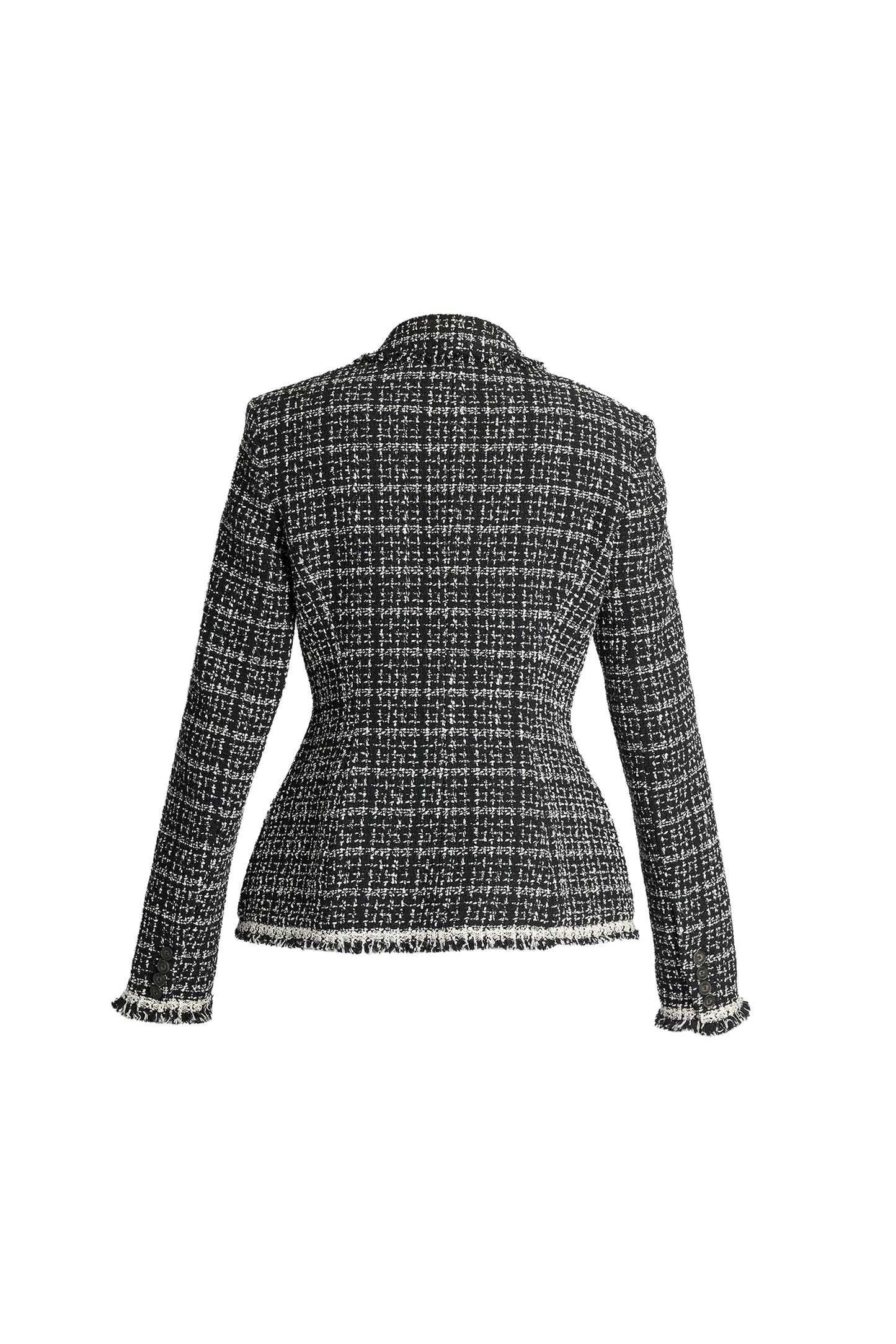 Tweed Fitted Single Blazer