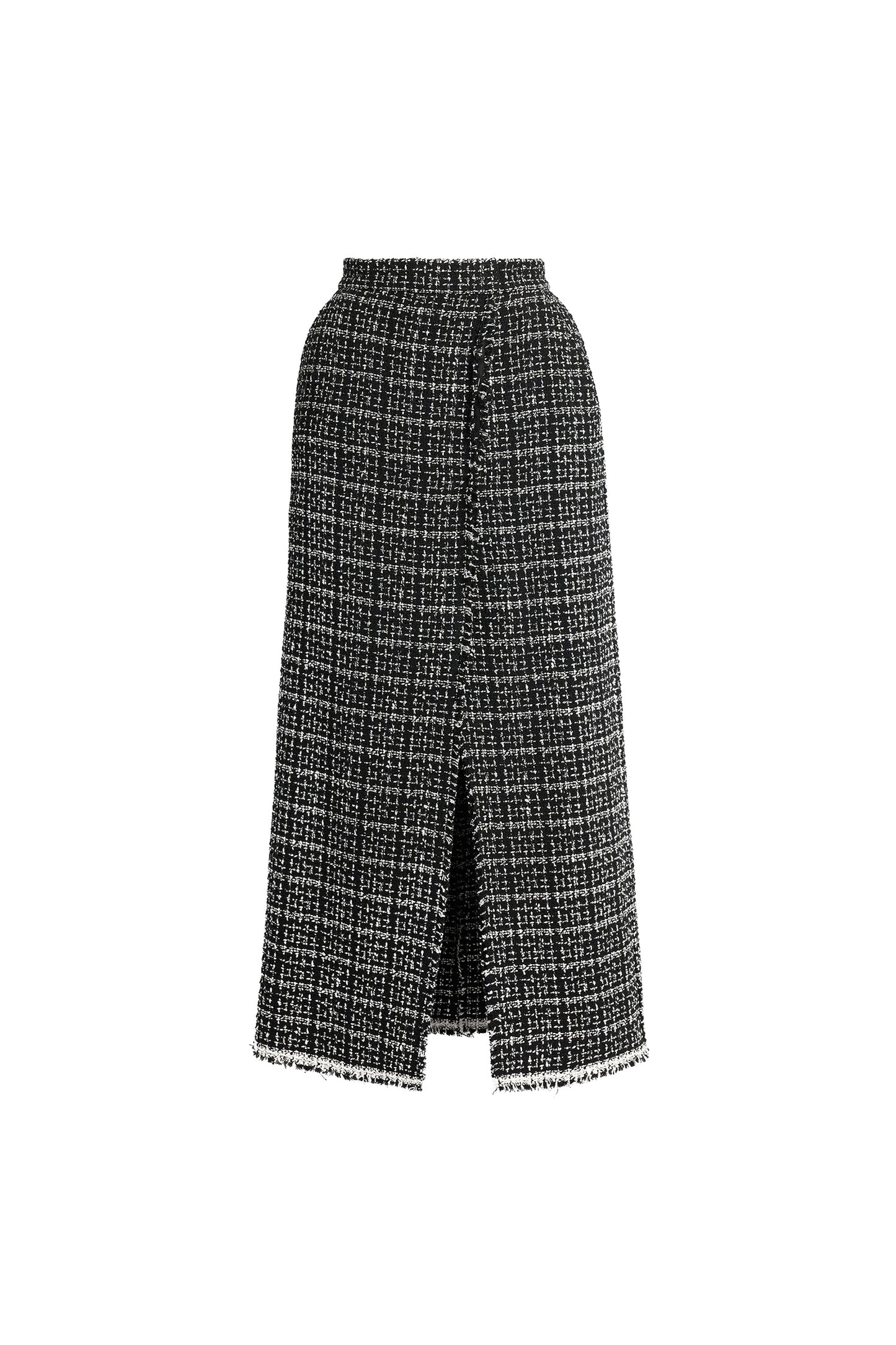 Tweed Midi Pencil Skirt