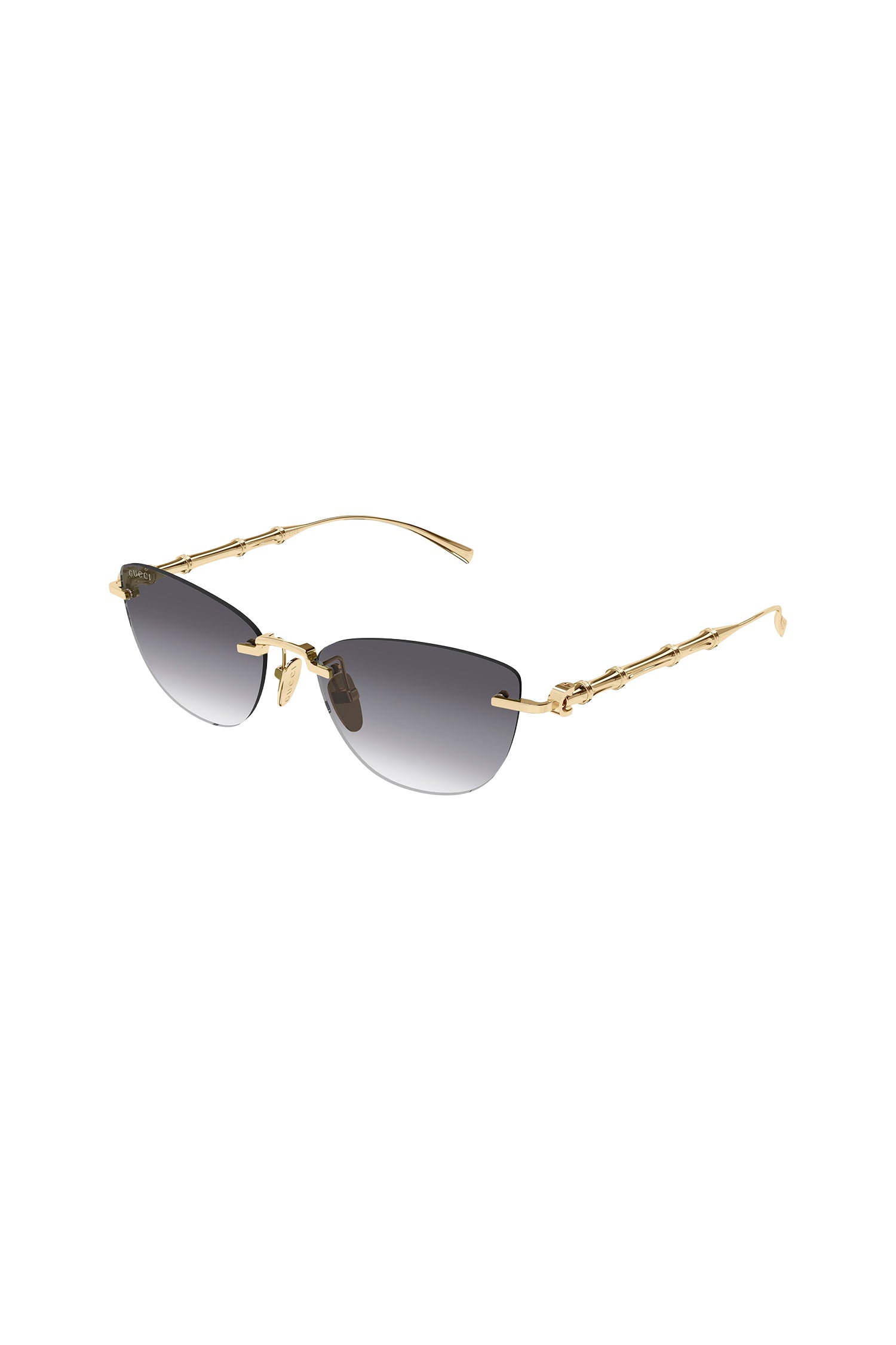 Gucci GG2063S 001 Sunglasses Endura Gold Cat Eye Frame, Grey Gradient Lenses AAA00367.jpg main image 2