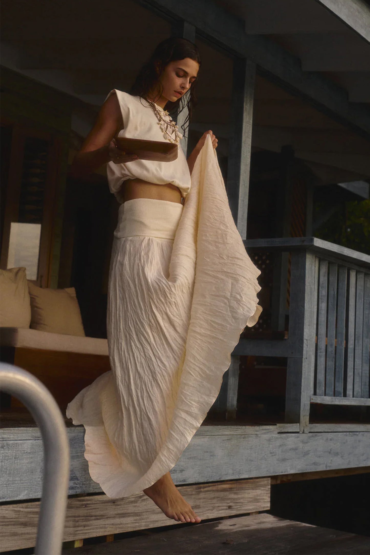 Light and Sound Ankle Skirt