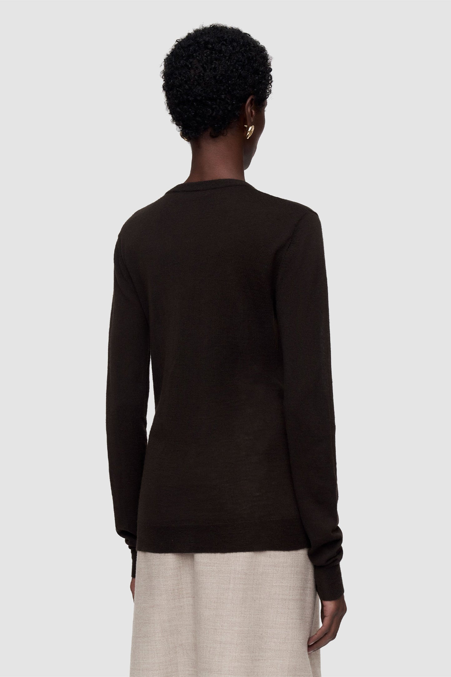 Round Neck L/S Cashair Sweater