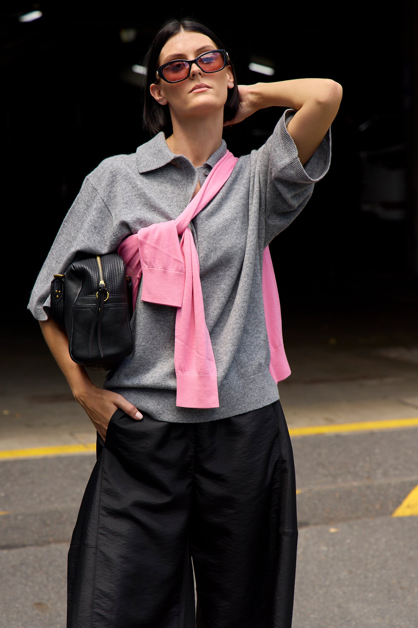Cashmere Oversized Easy T Polo