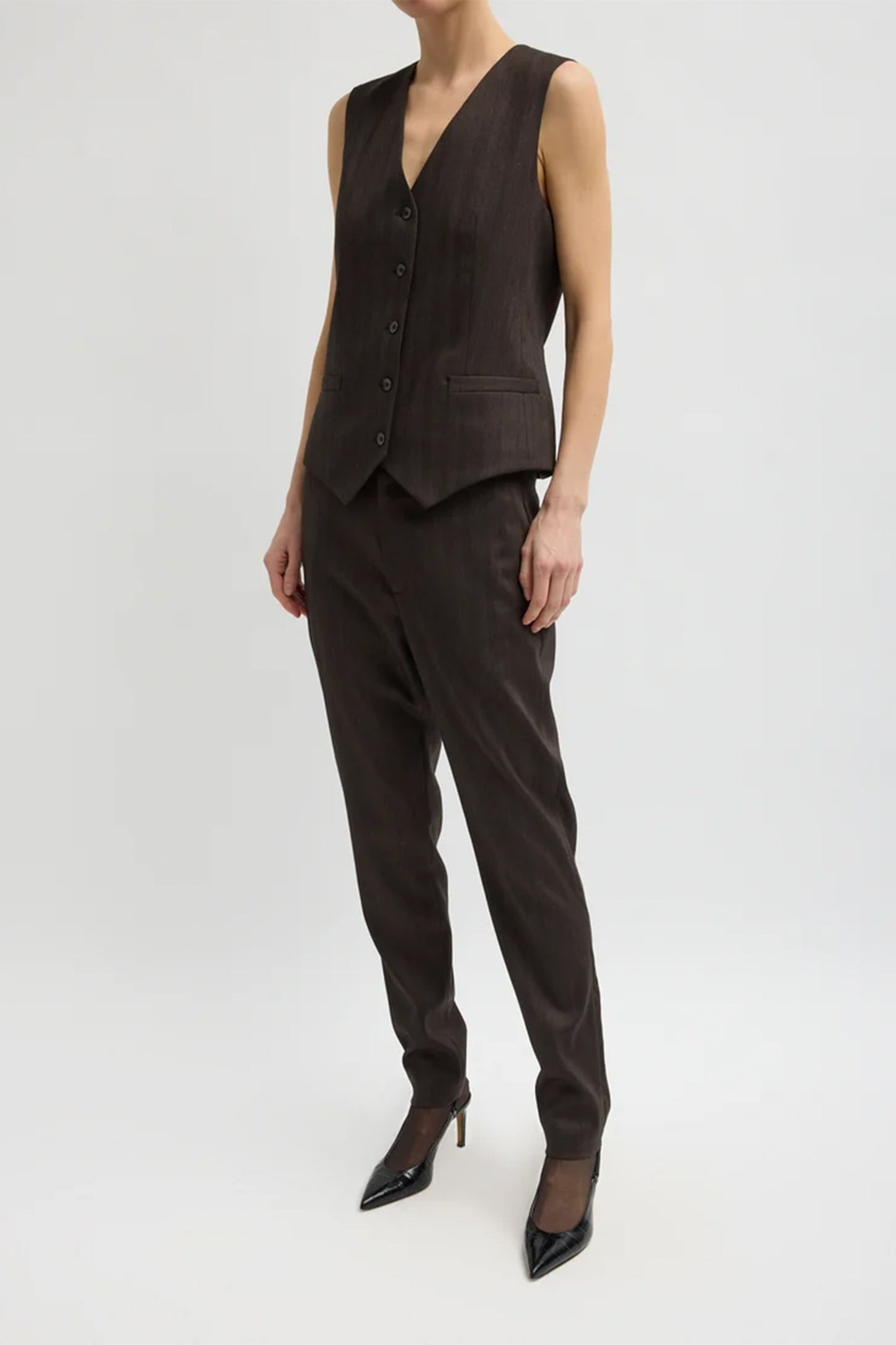 Herringbone Suiting Vest
