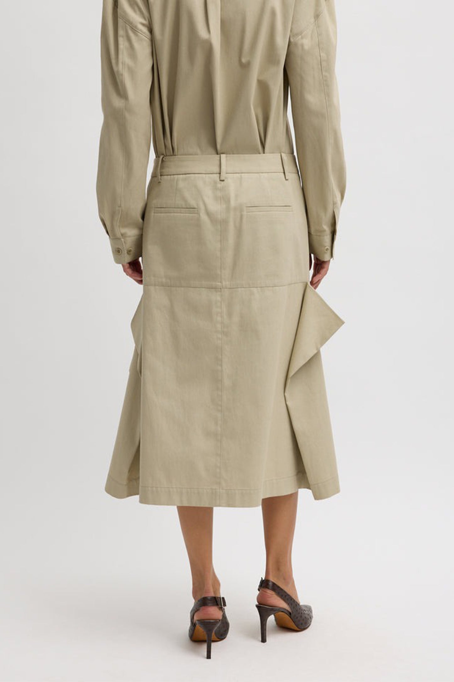 Luxe Spring Tucked Pleatskirt