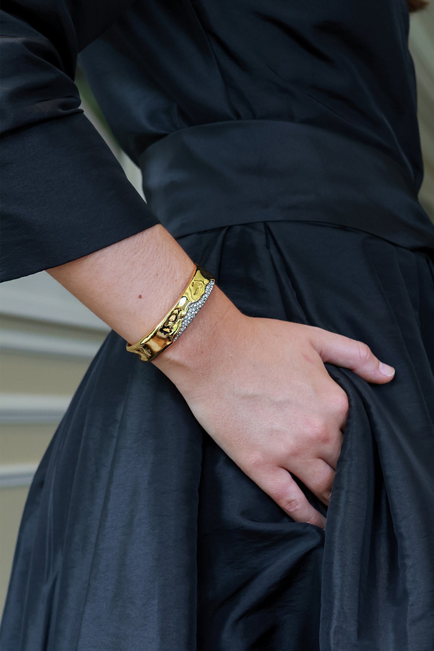Solanales Crystal Cuff Bracelet