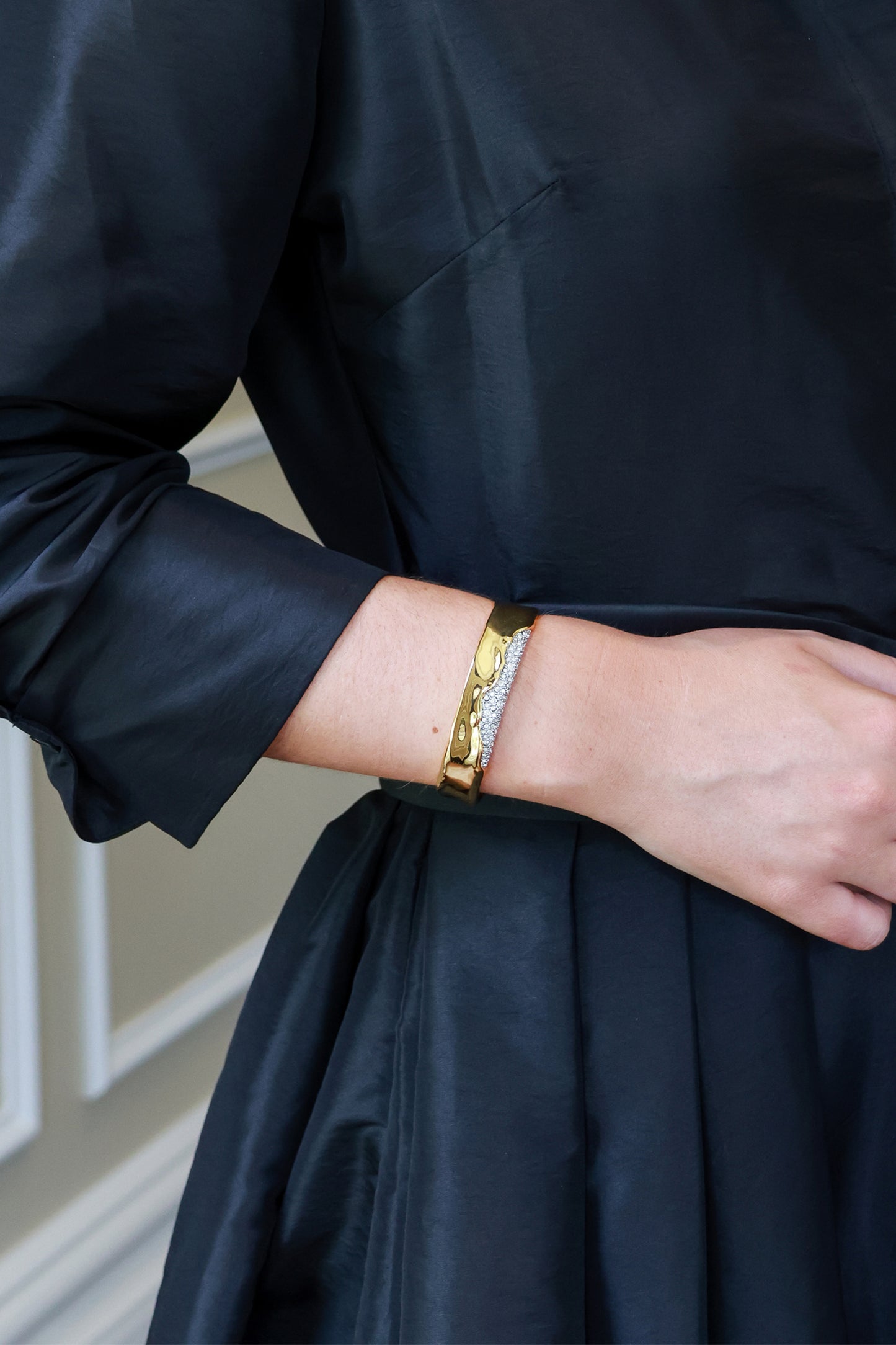 Solanales Crystal Cuff Bracelet