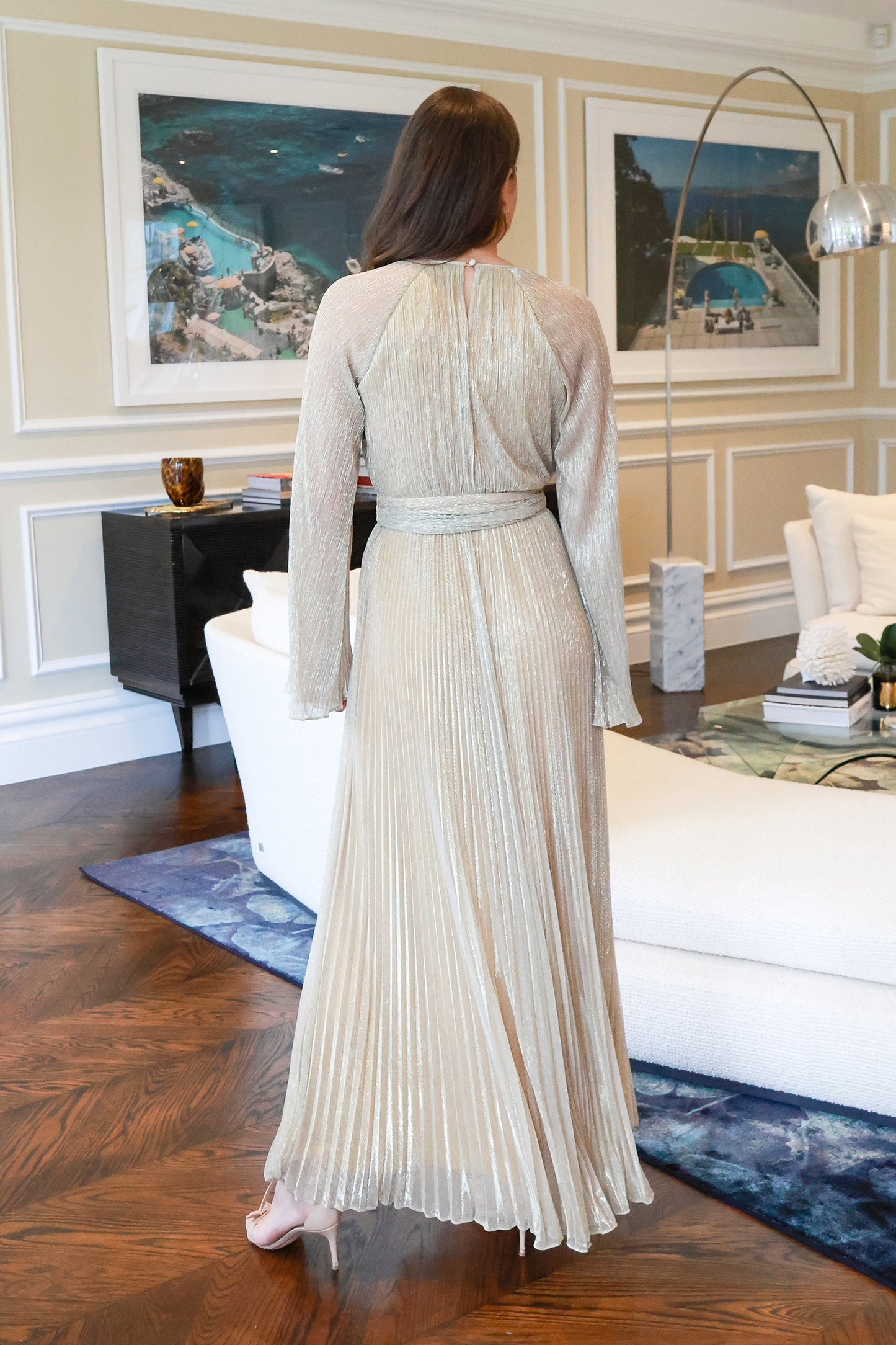 L/S Belted Gown