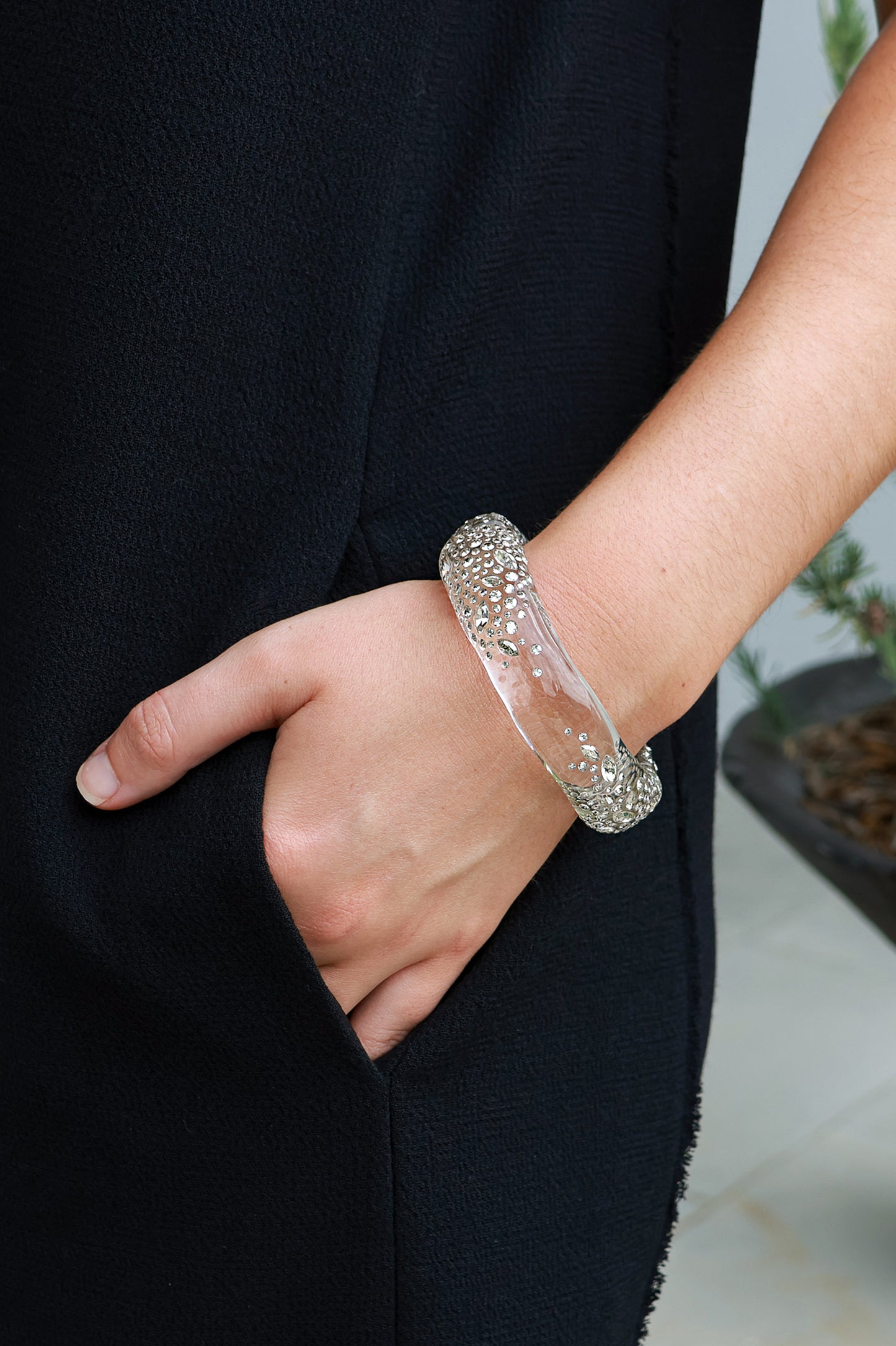 Confetti Crystal Hinge Bracelet