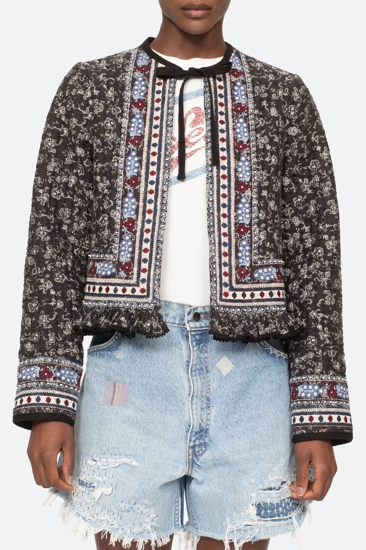 Everly Embroidery Jacket - FINAL SALE