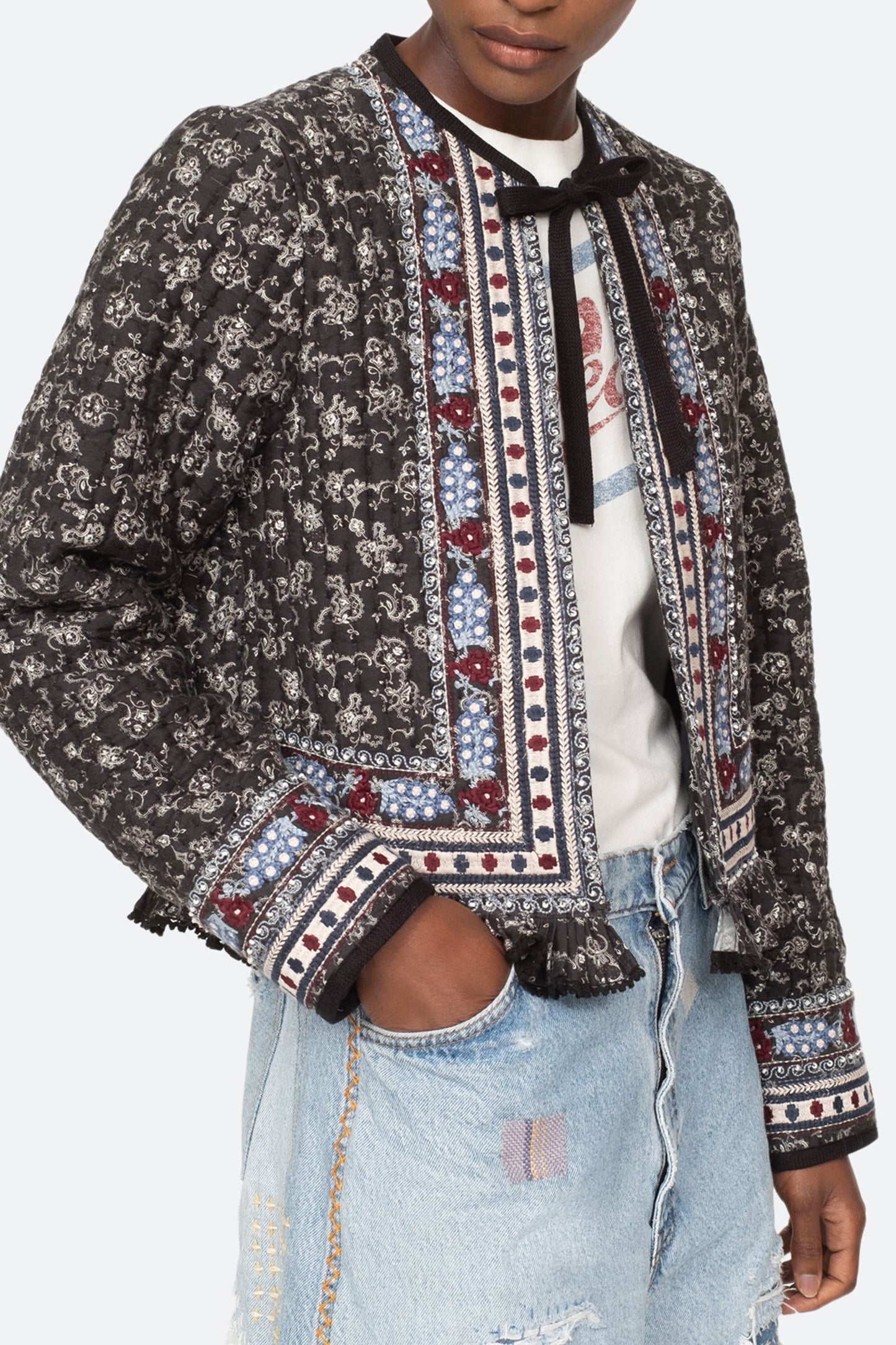 Everly Embroidery Jacket - FINAL SALE