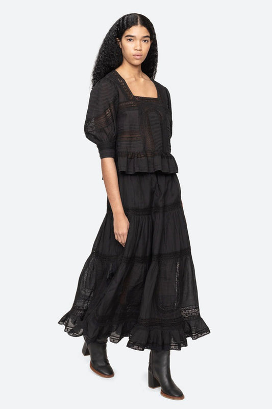 Franca Lace Midi Skirt