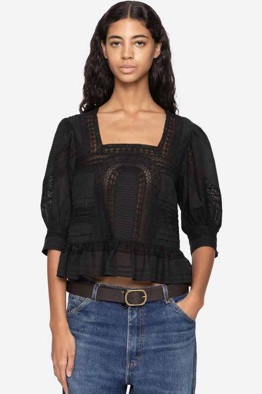 Franca Lace S/SLV Top