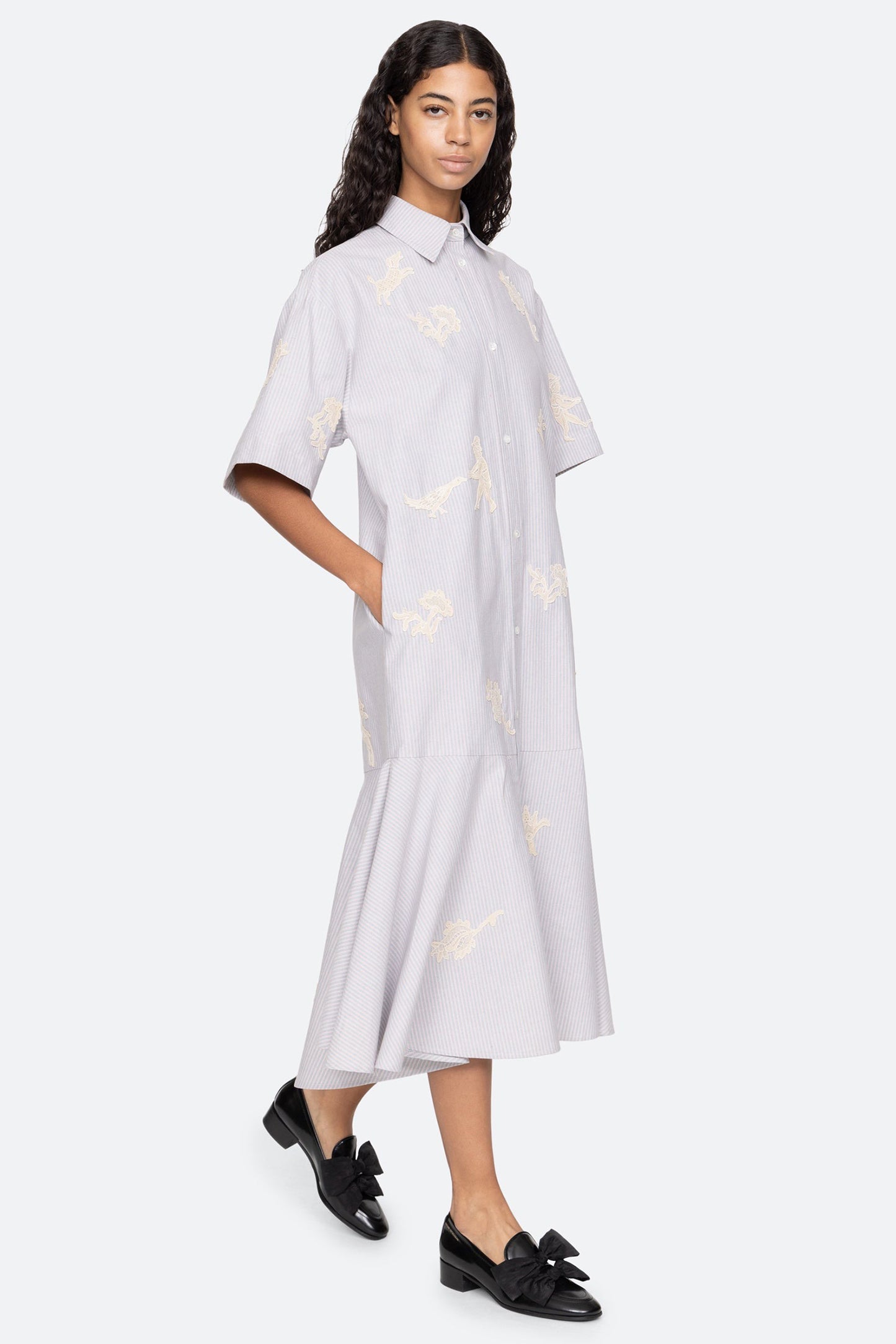 Lavinia Striped Shirt Dress