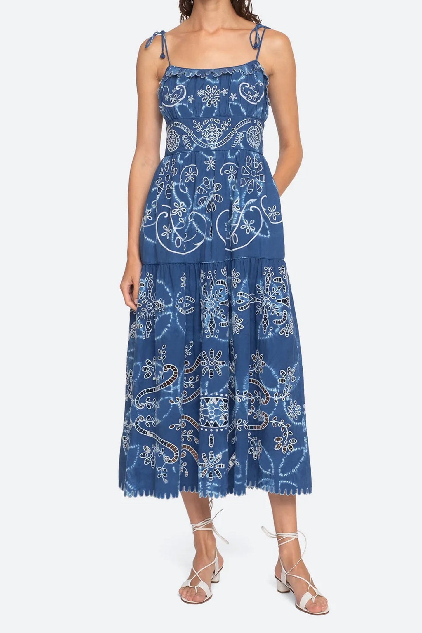 Liat Embroidery A-Line Dress - FINAL SALE