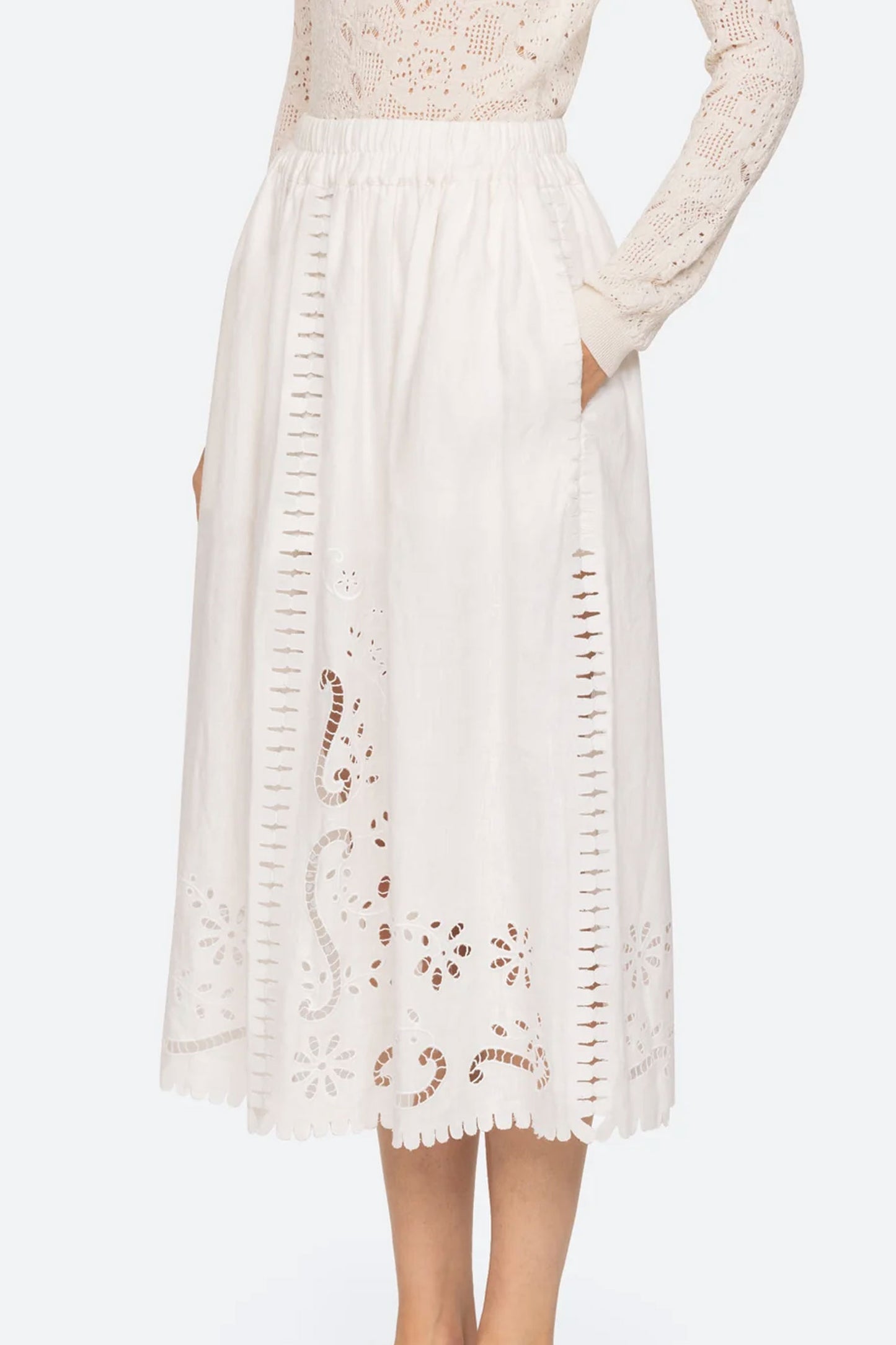 Liat Embroidery Skirt - FINAL SALE