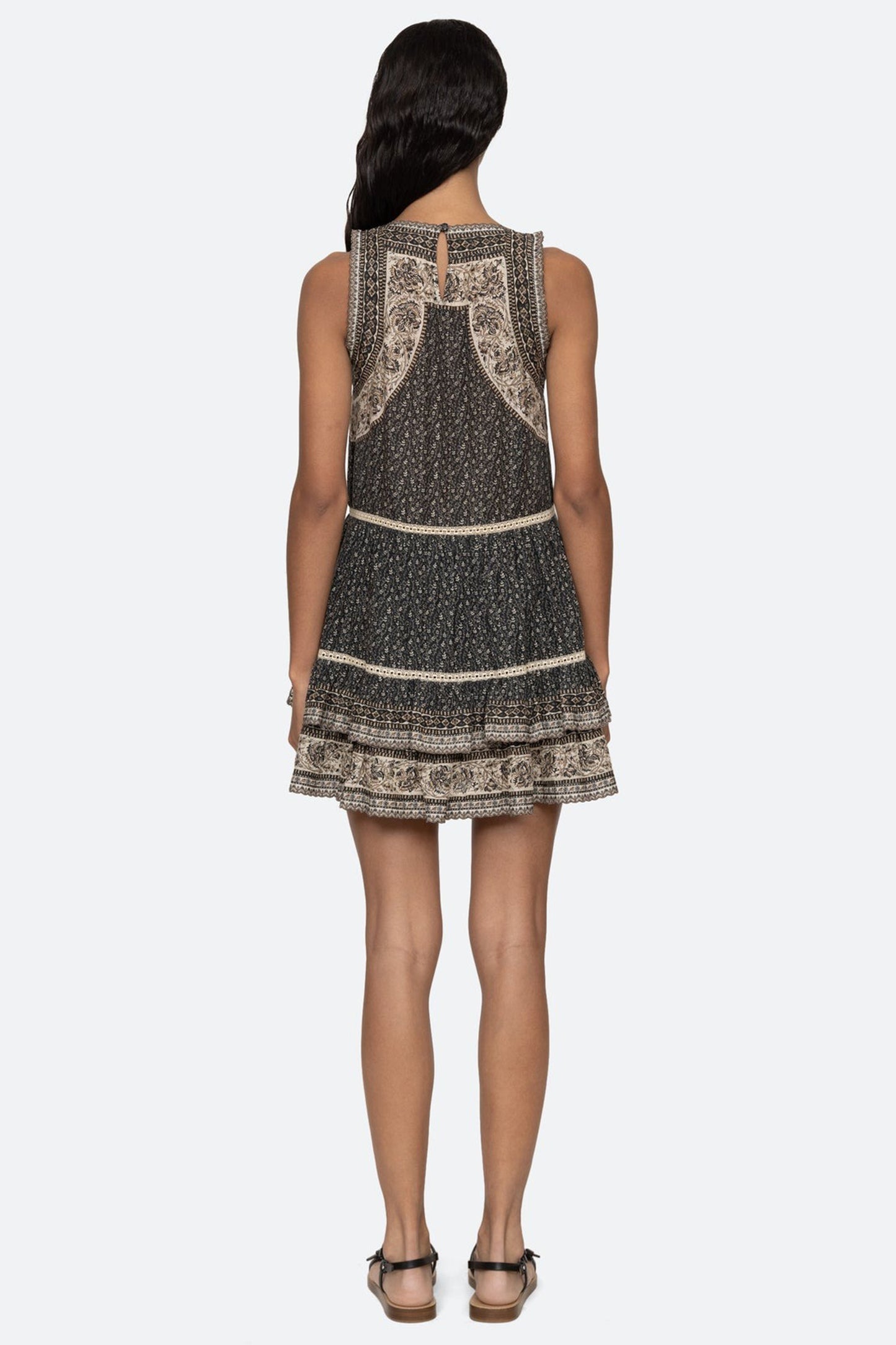 Palma Print Tank Tunic Dress