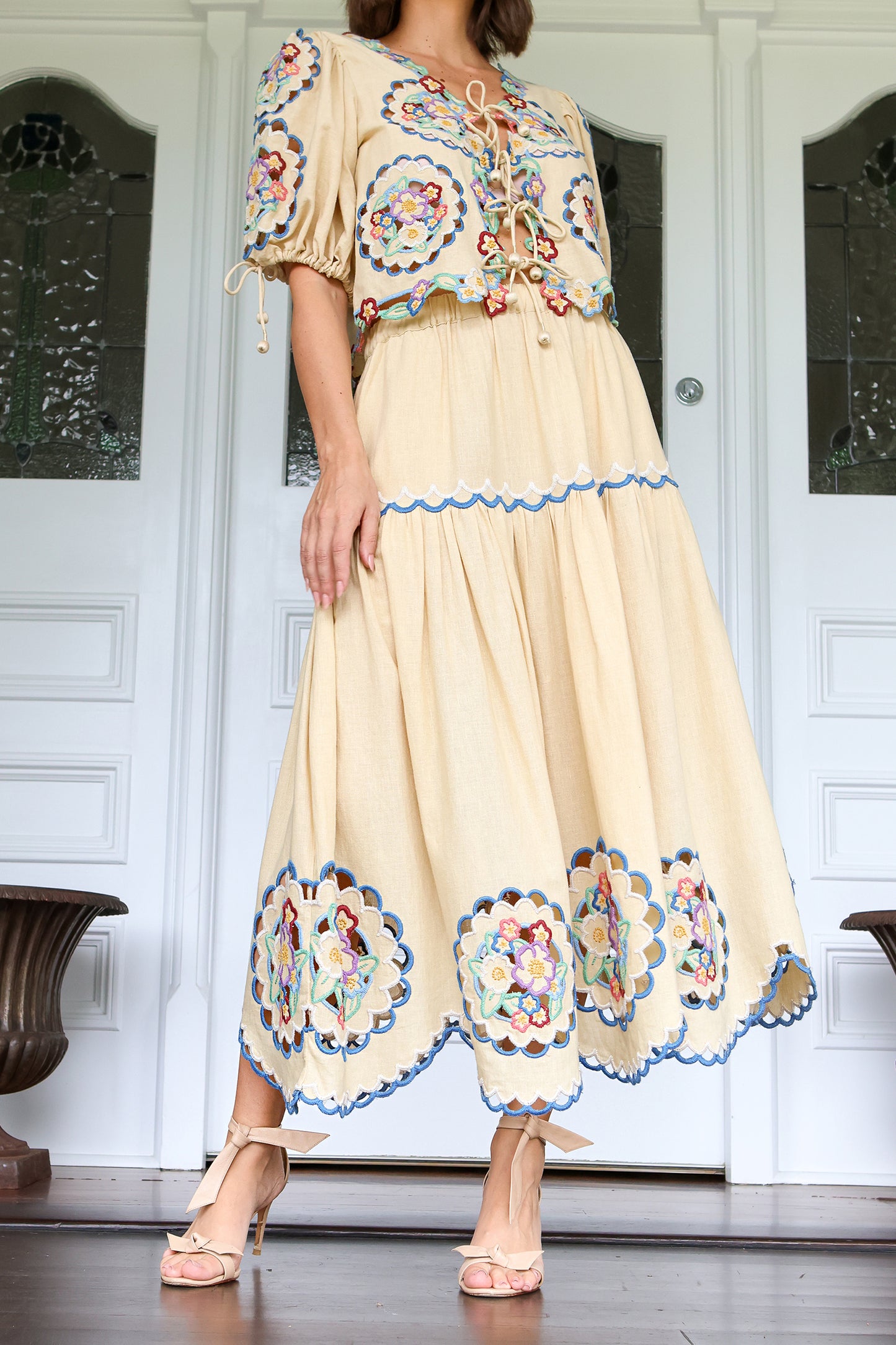 Melinda Embroidery Skirt