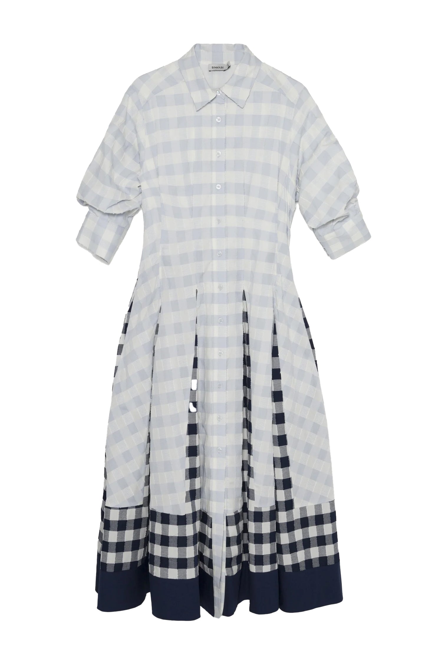 aje sylvia pintuck midi dress Buy Aje Blue Sylvia Pintuck Midi Dress in Linen For Women Online