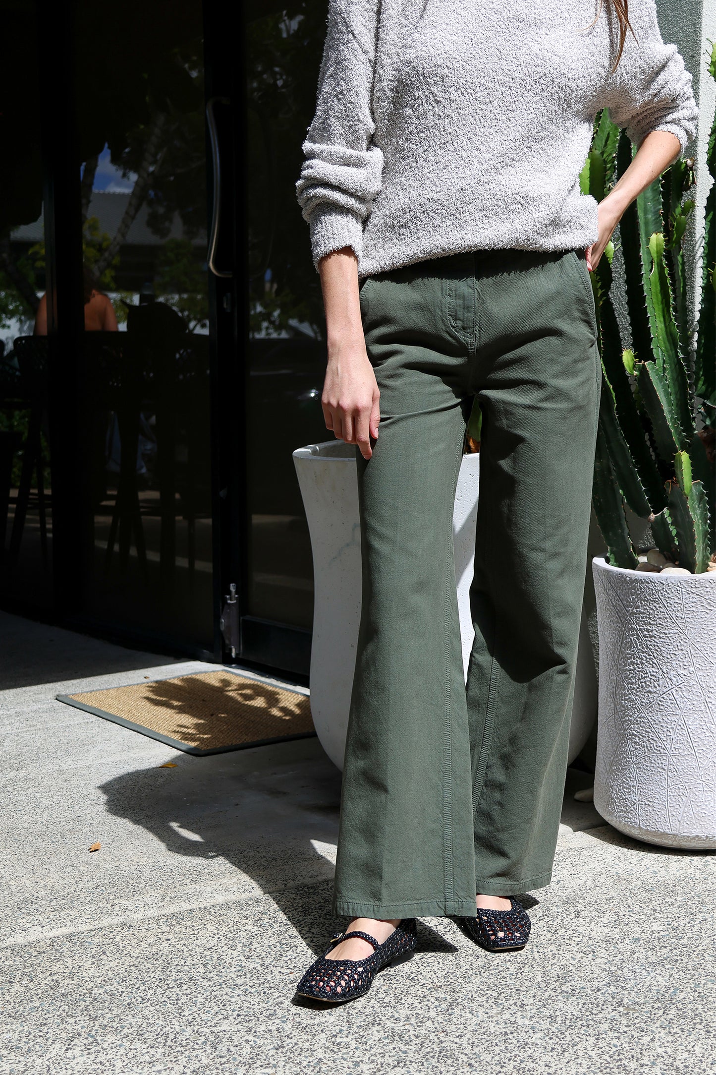 Garment Dyed Cotton Dobby Barry Jean