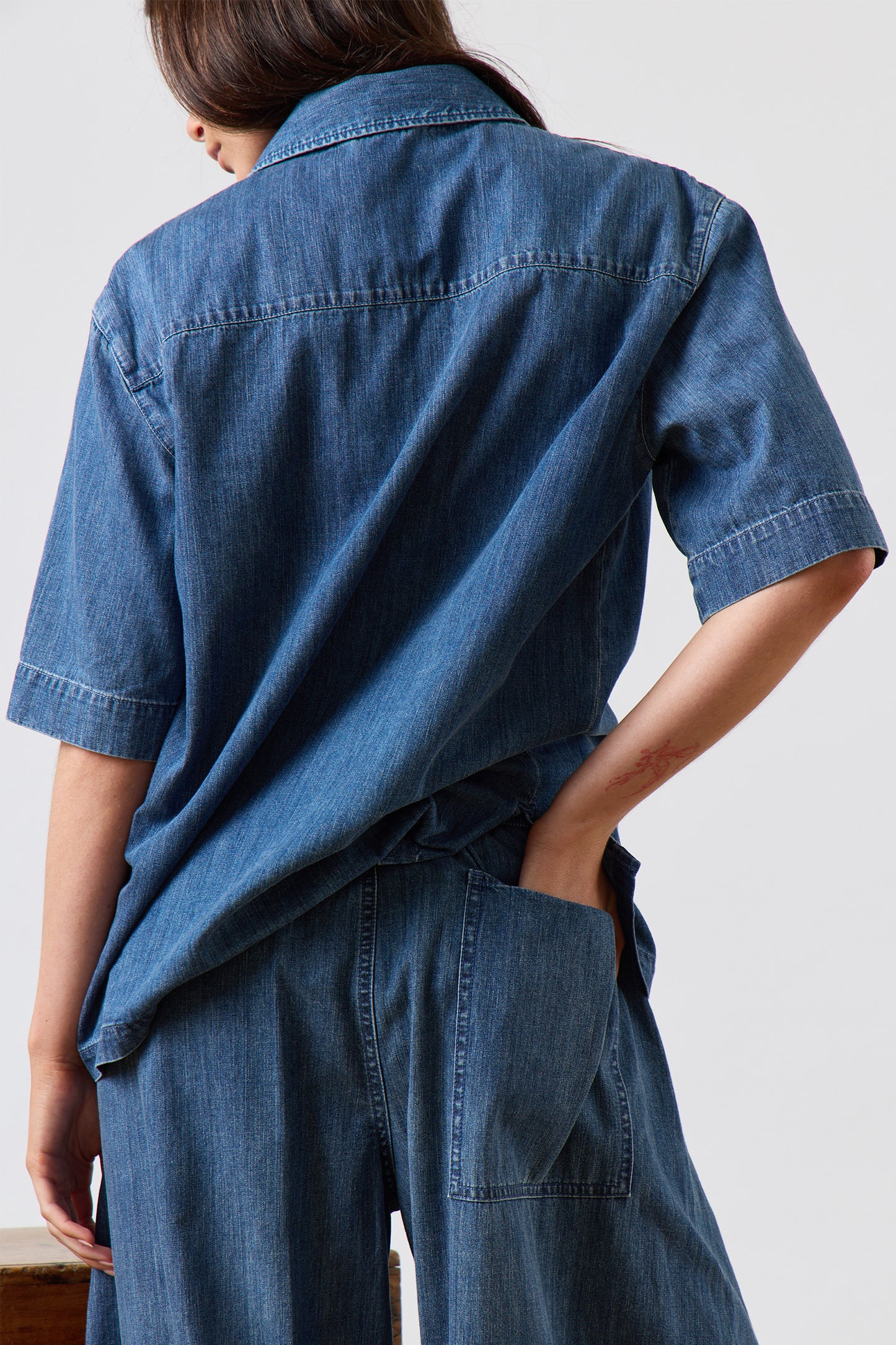 Summer Denim Camp Shirt