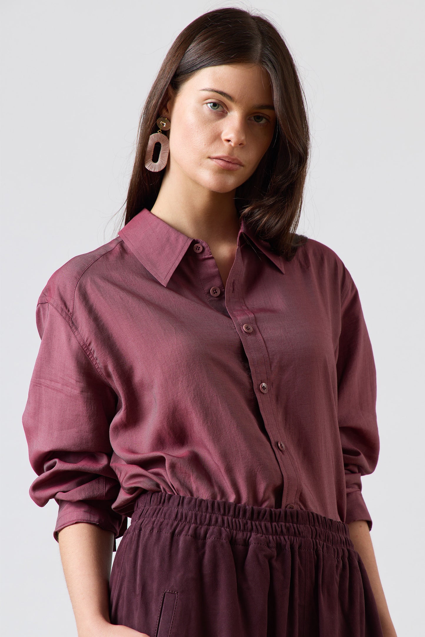 Silk Voile Charlie Mens Slim Shirt