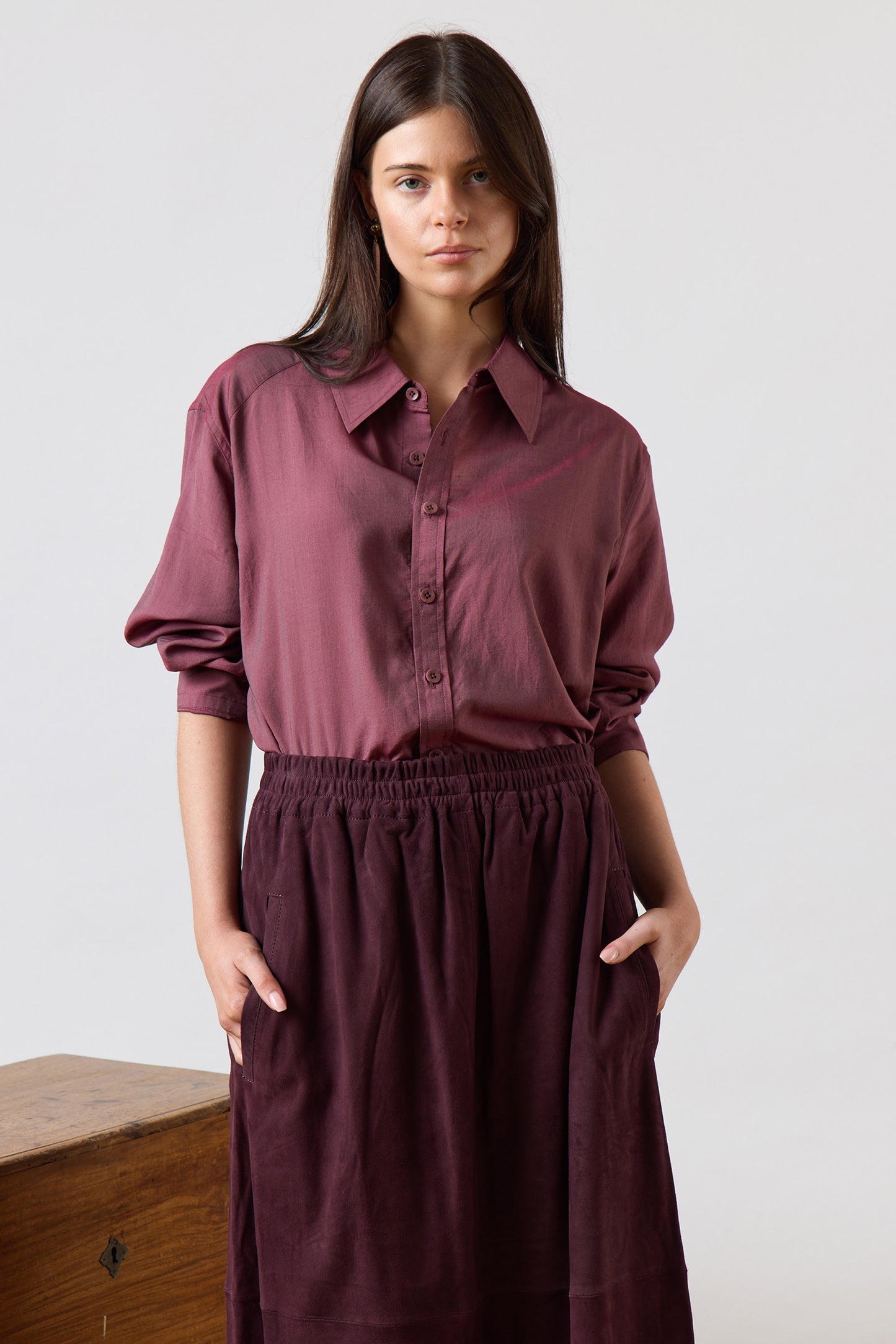 Silk Voile Charlie Mens Slim Shirt