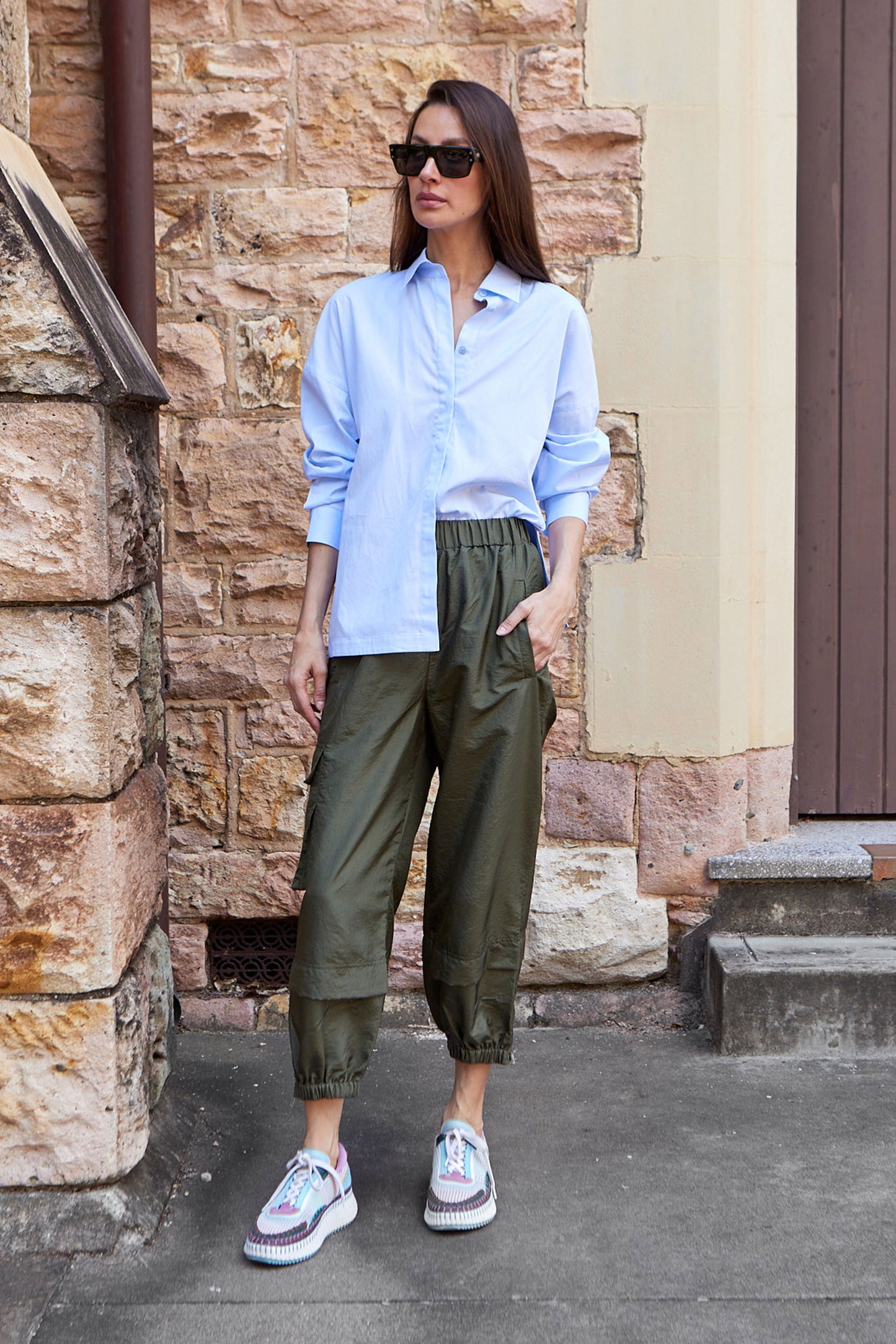 Crispy Nylon Wilt Pull On Jogger