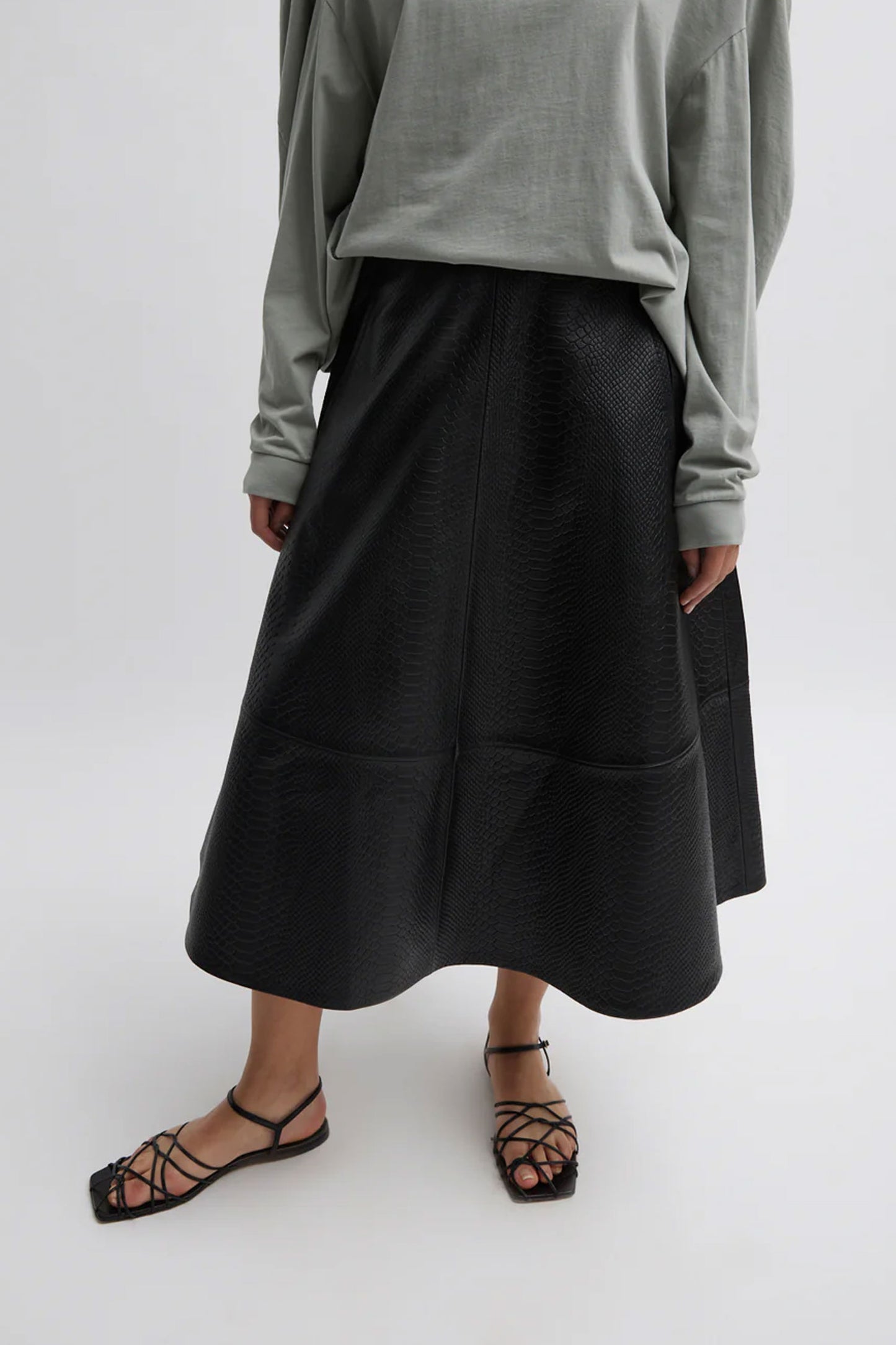 Leather Circular Skirt