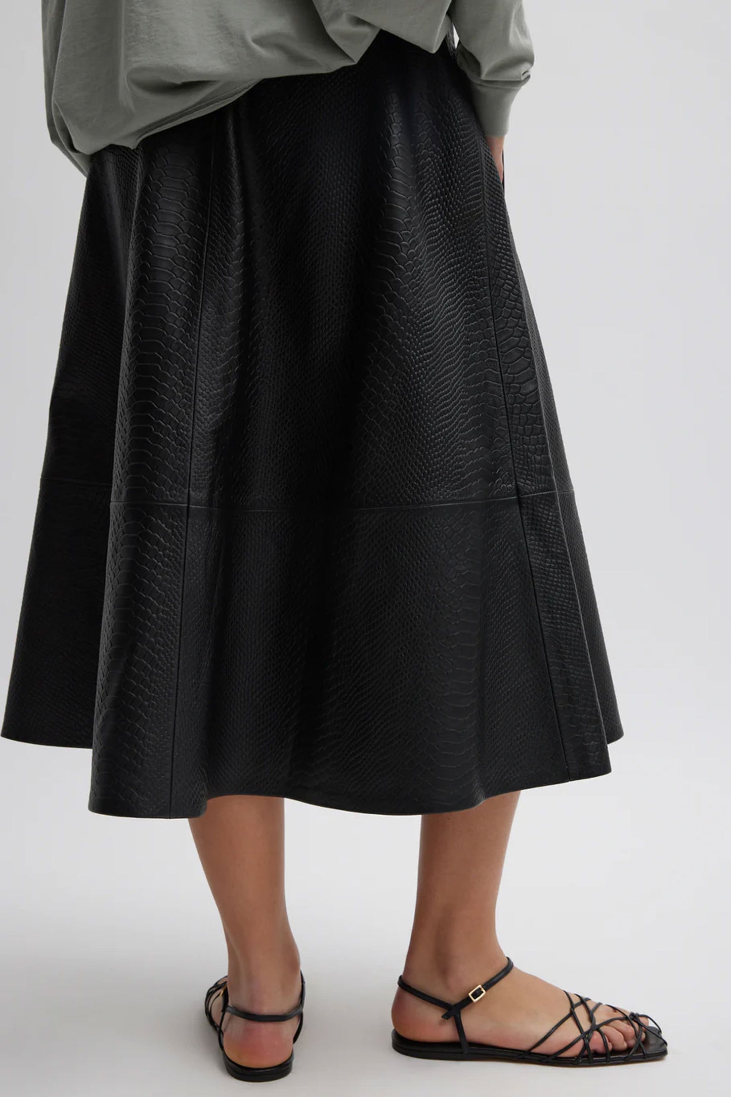 Leather Circular Skirt