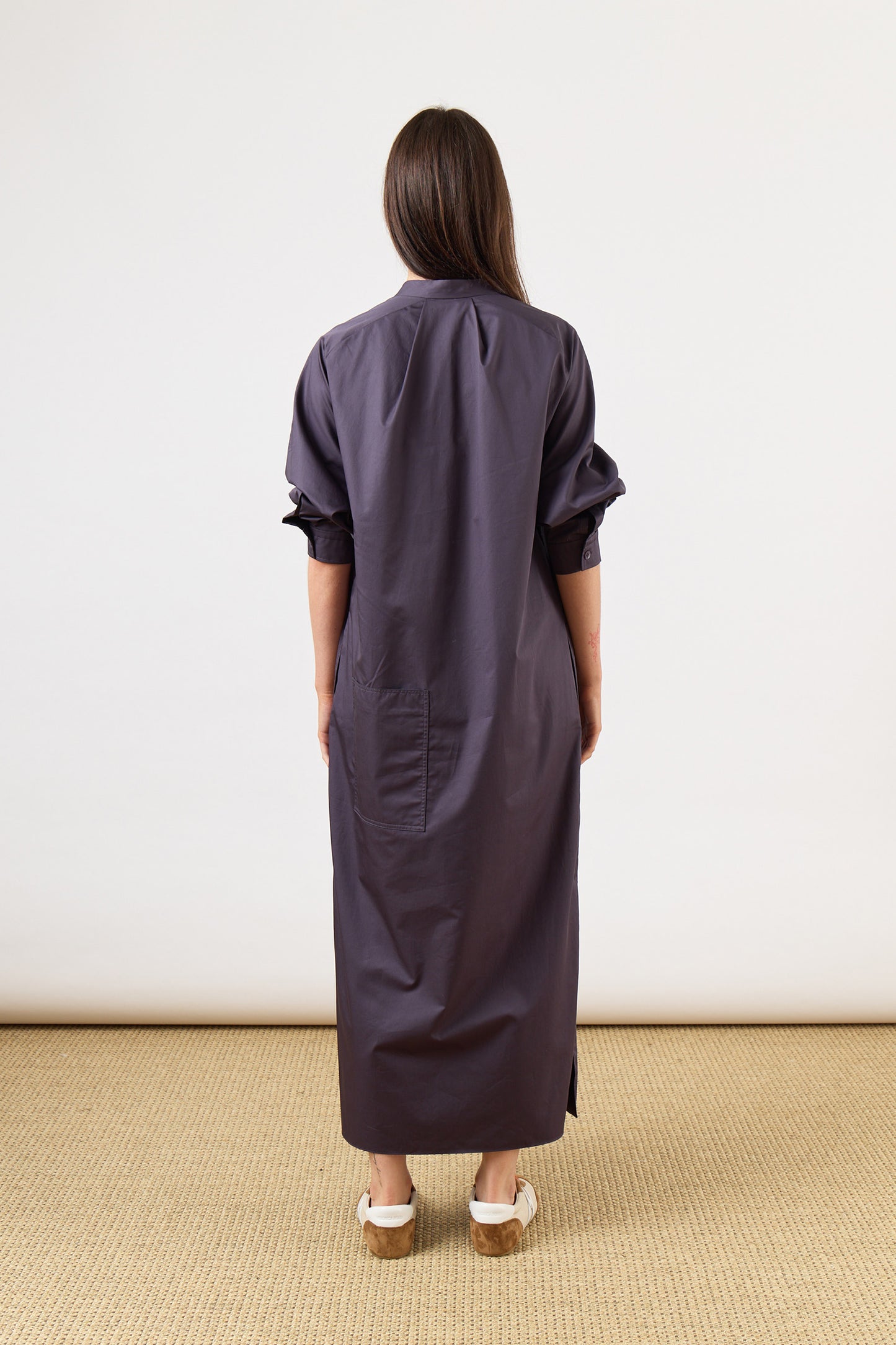 Eco Poplin Maxi Shirtdress
