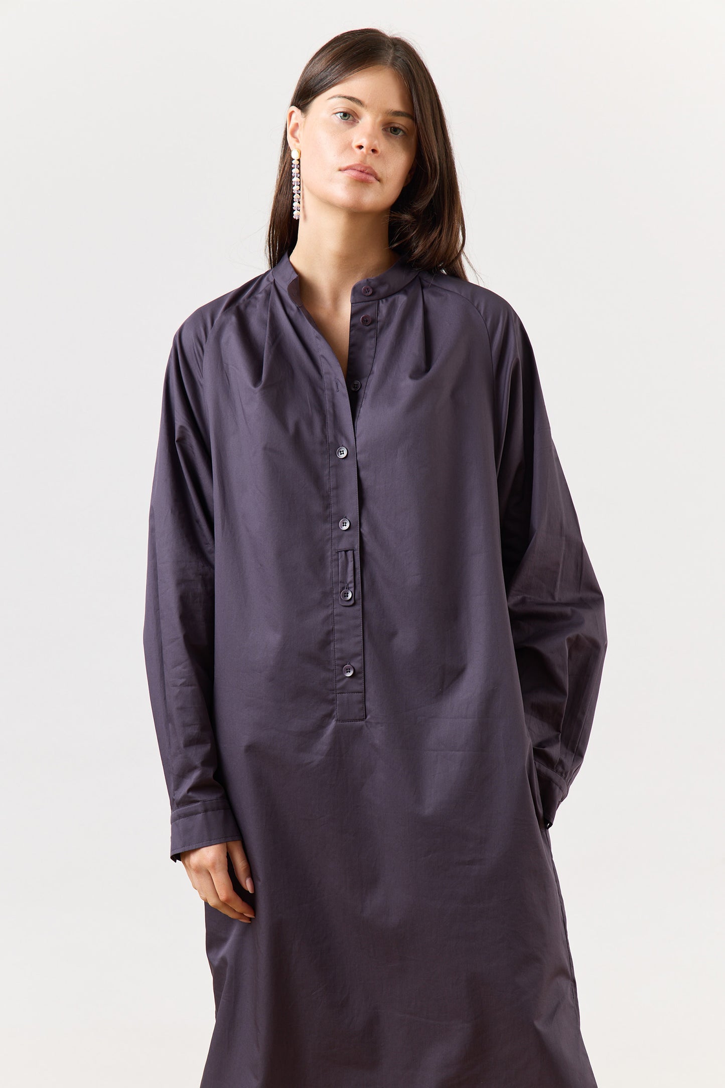 Eco Poplin Maxi Shirtdress