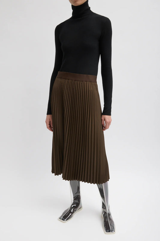 Nylon Pleating Sunray Skirt