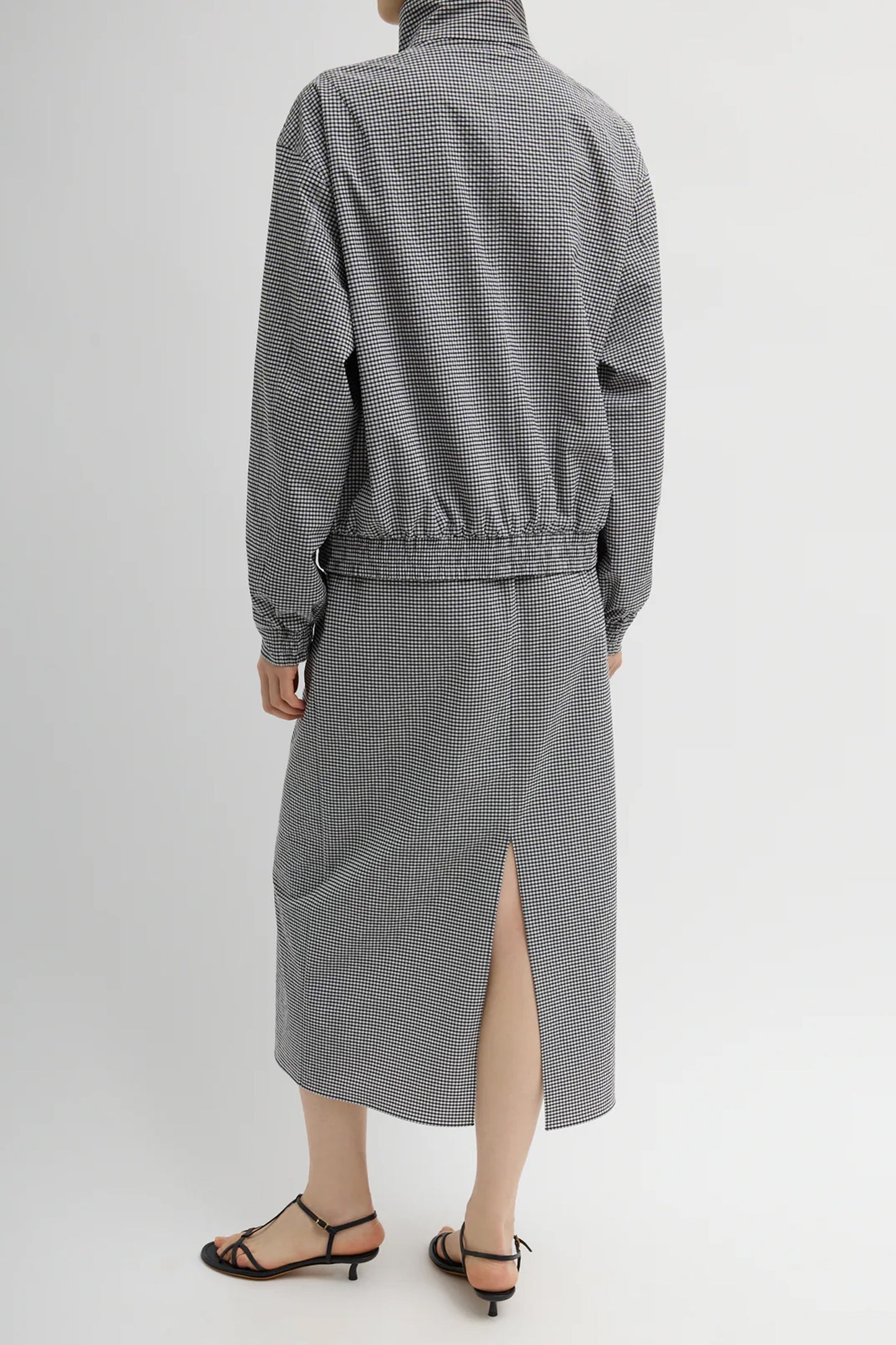 Tech Gingham Track Jacket