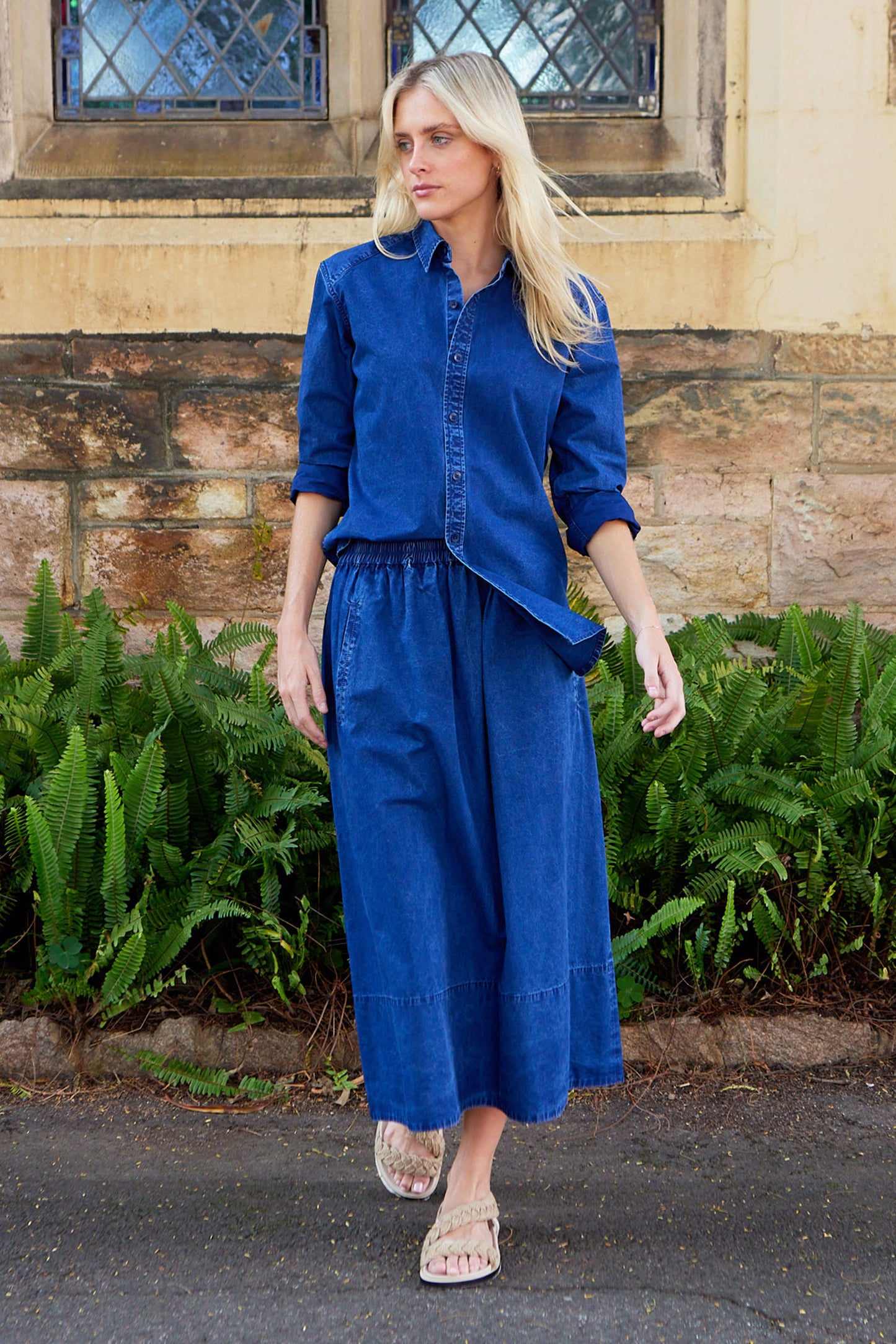 Tencel Cotton Pull On Skirt