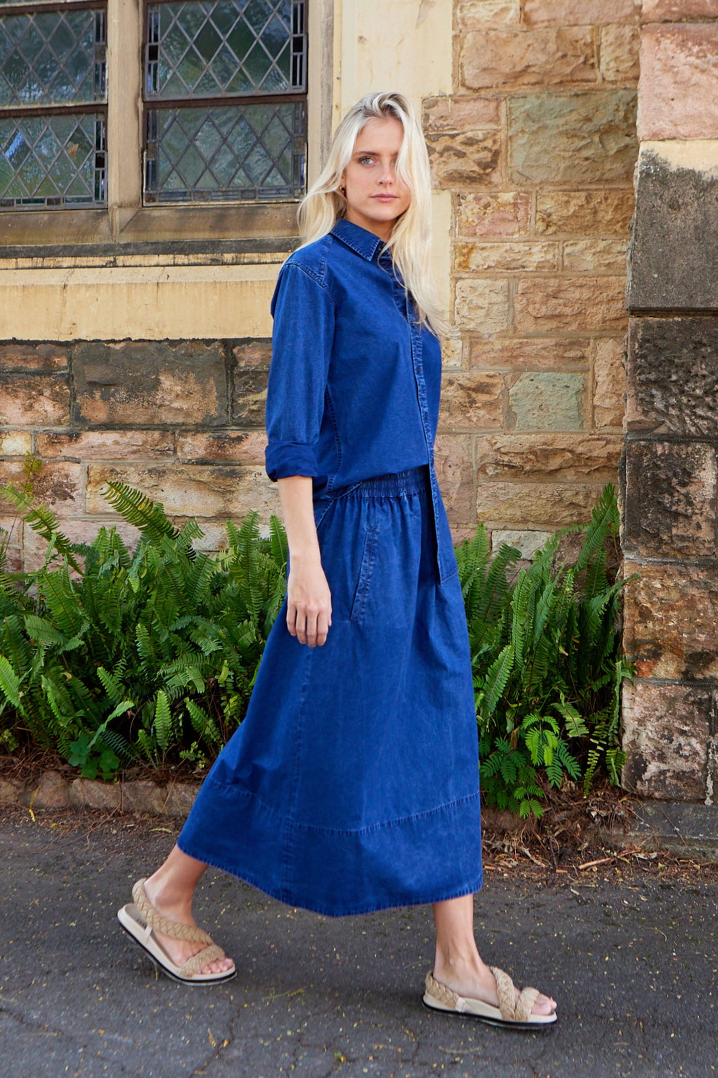 Tencel Cotton Pull On Skirt