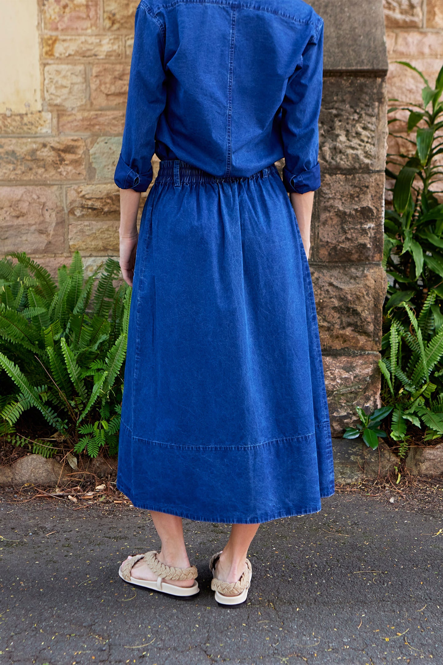 Tencel Cotton Pull On Skirt
