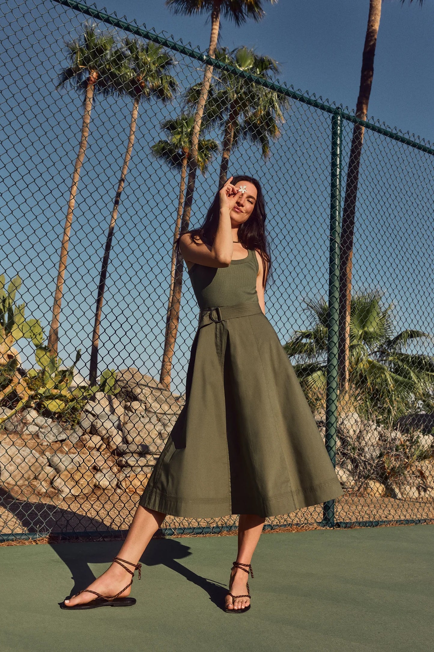 Ennis Mixed Media Dress
